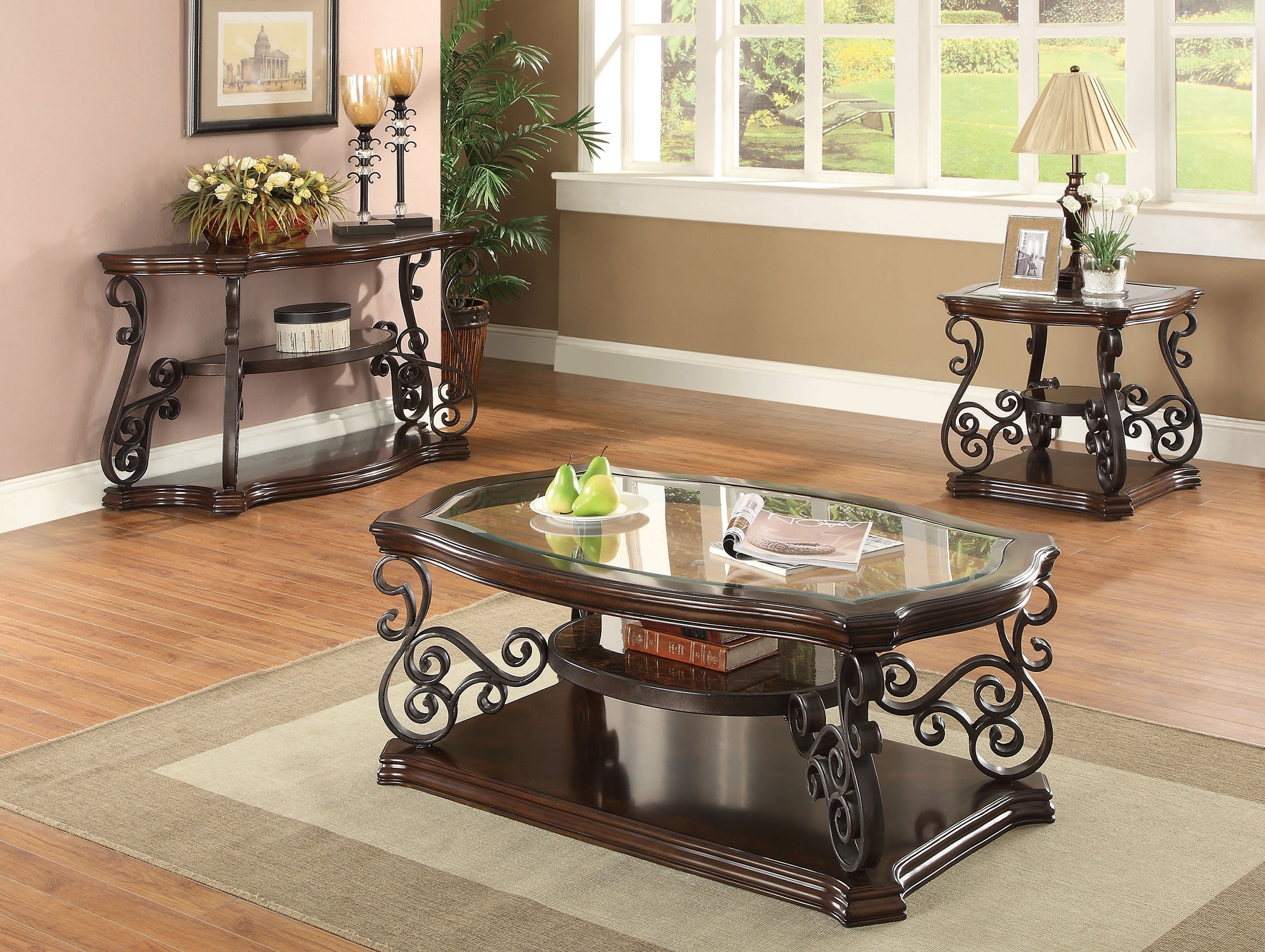 Coaster Living Room Laney 1-shelf Glass Top Rectangular Coffee