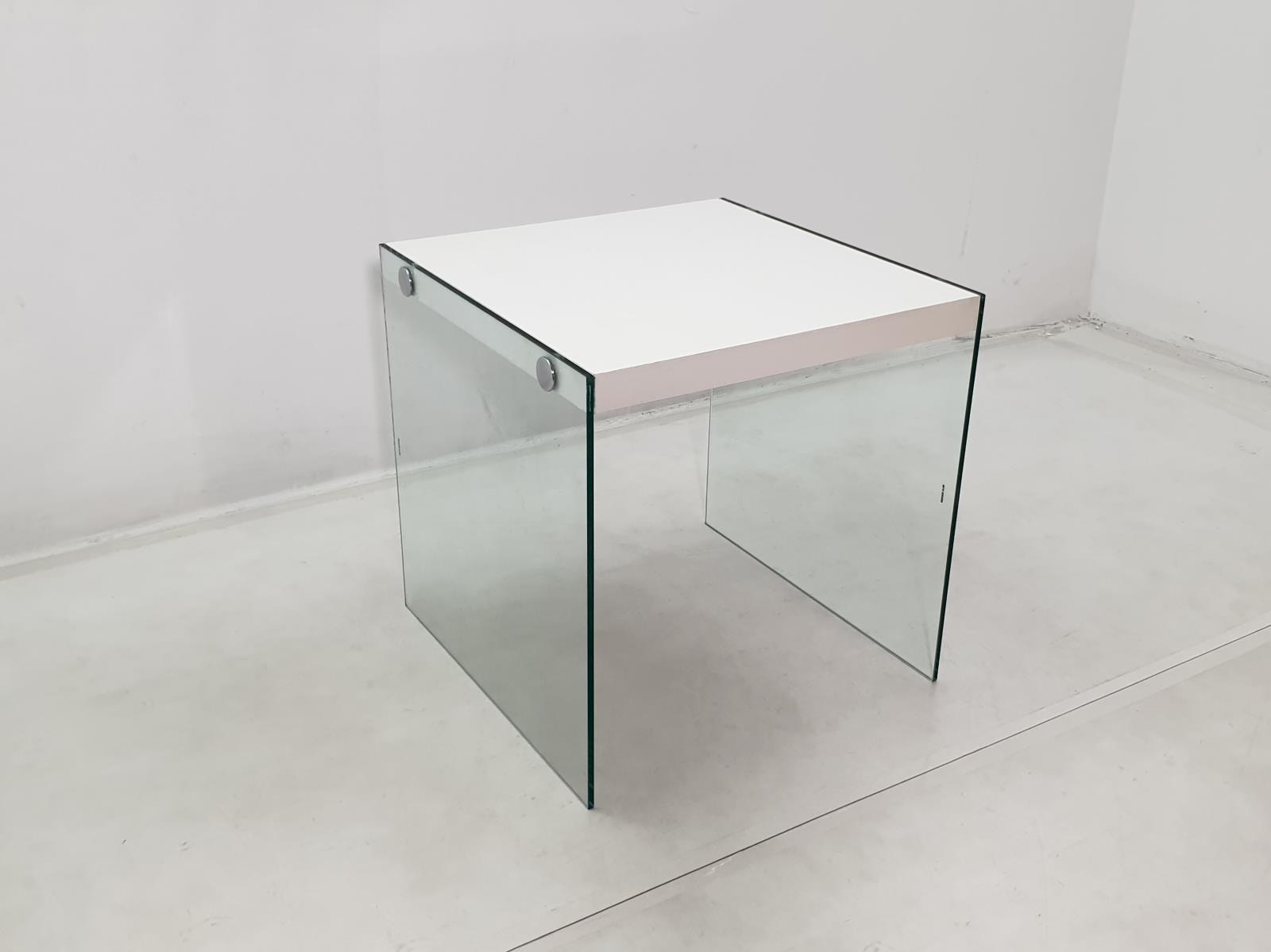 White glass top end tables online