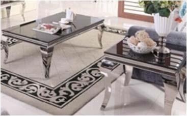  Carone Square Glass Top End Side Table Black And Chrome 705017