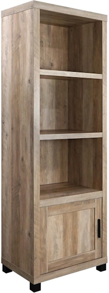 Coaster Sachin 3-shelf Media Tower With Storage Cabinet Antique Pine at Woodstock Furniture & Mattress Outlet