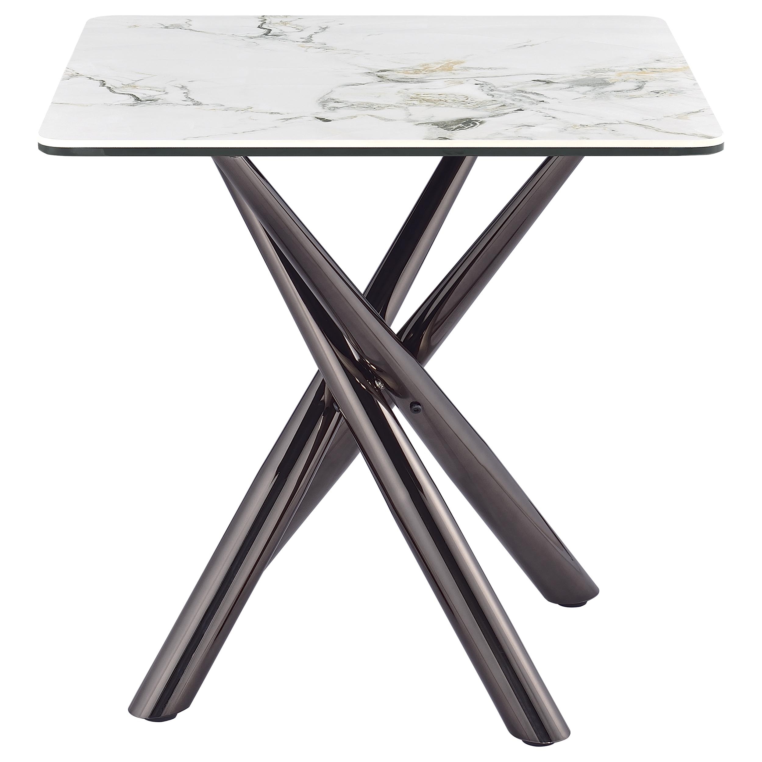 Coaster Living Room Carvell Square Sintered Stone End Side