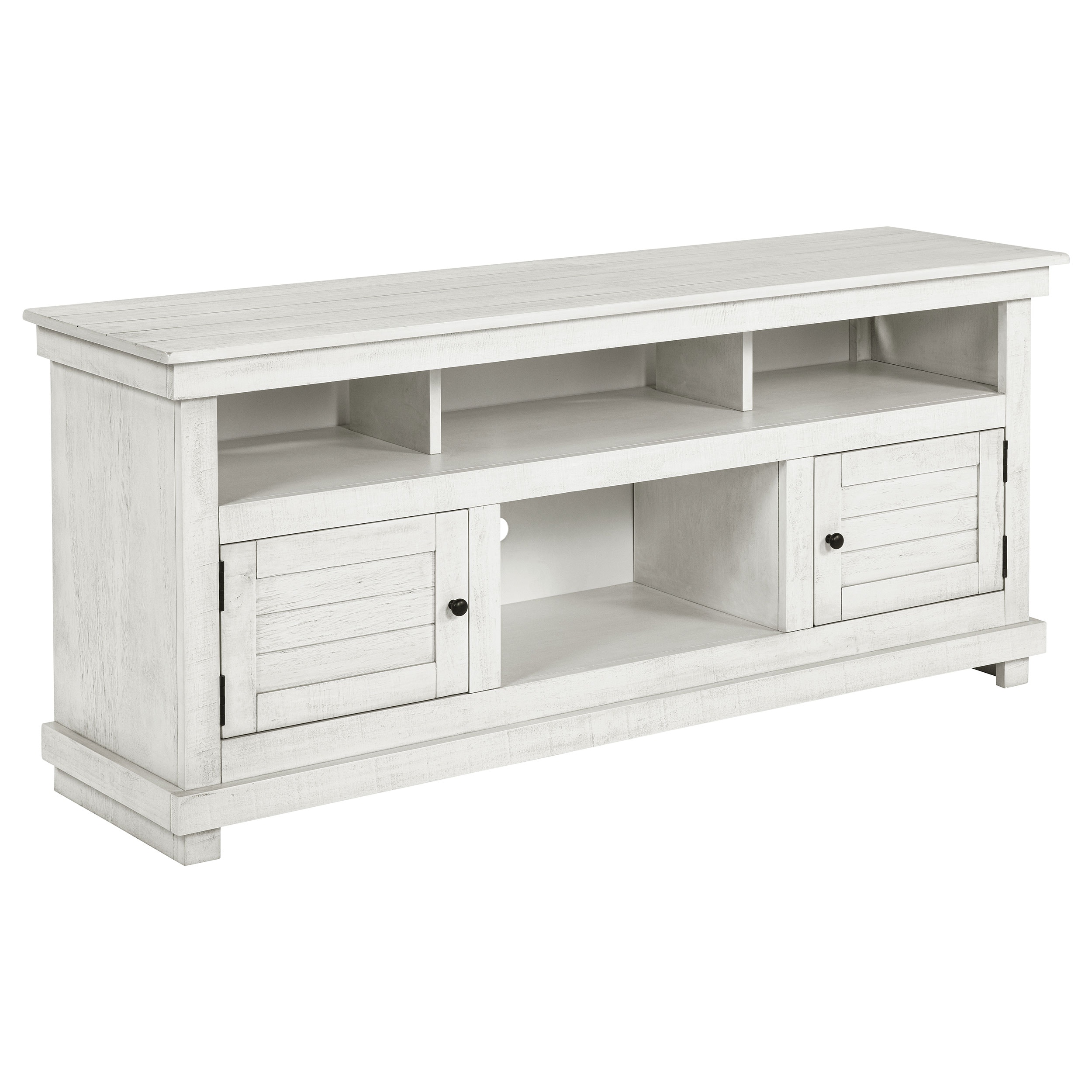 Coaster Payne 60-inch TV Stand Media Console Distressed White 710052