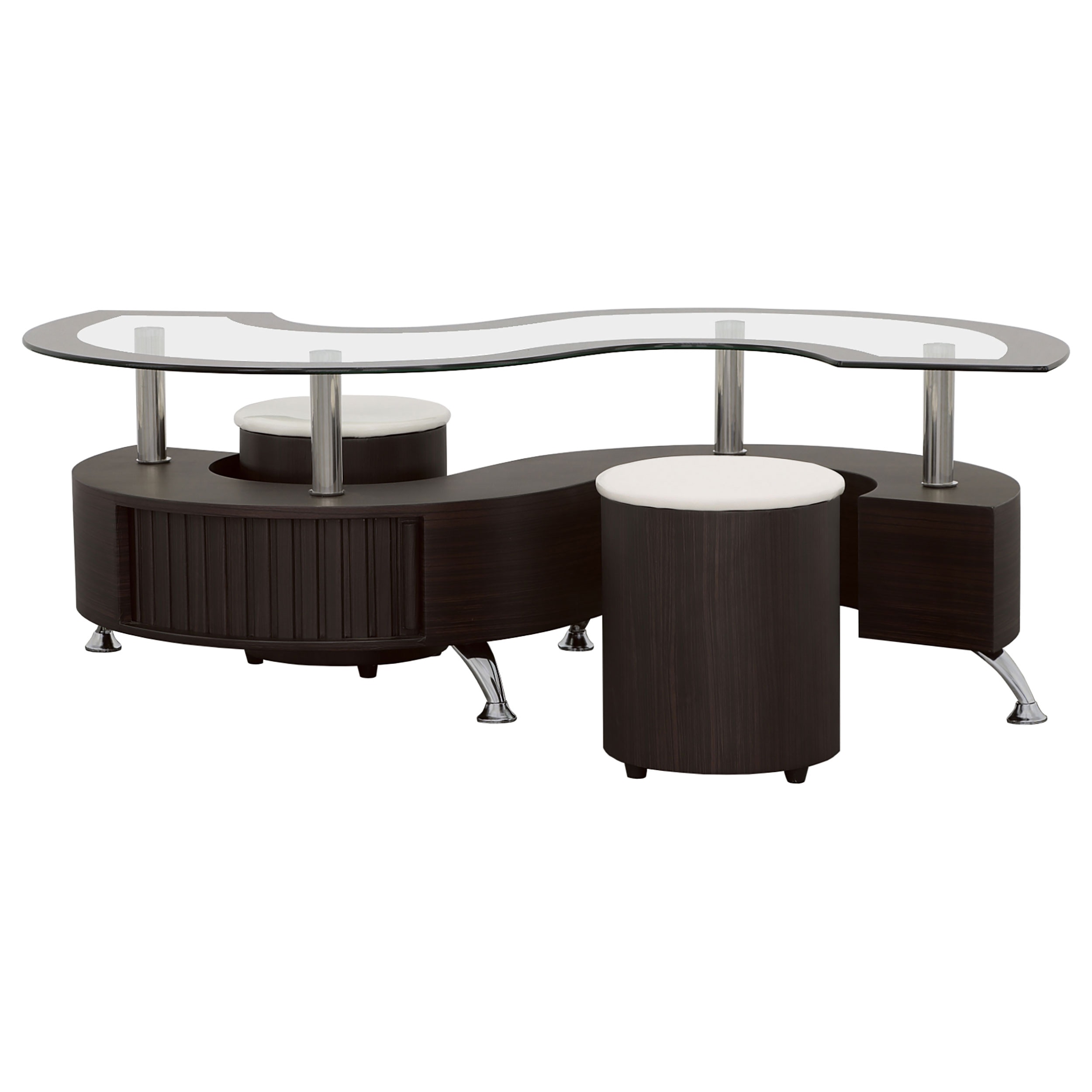 Coaster Living Room Buckley 3-piece Coffee Table And Stools Set