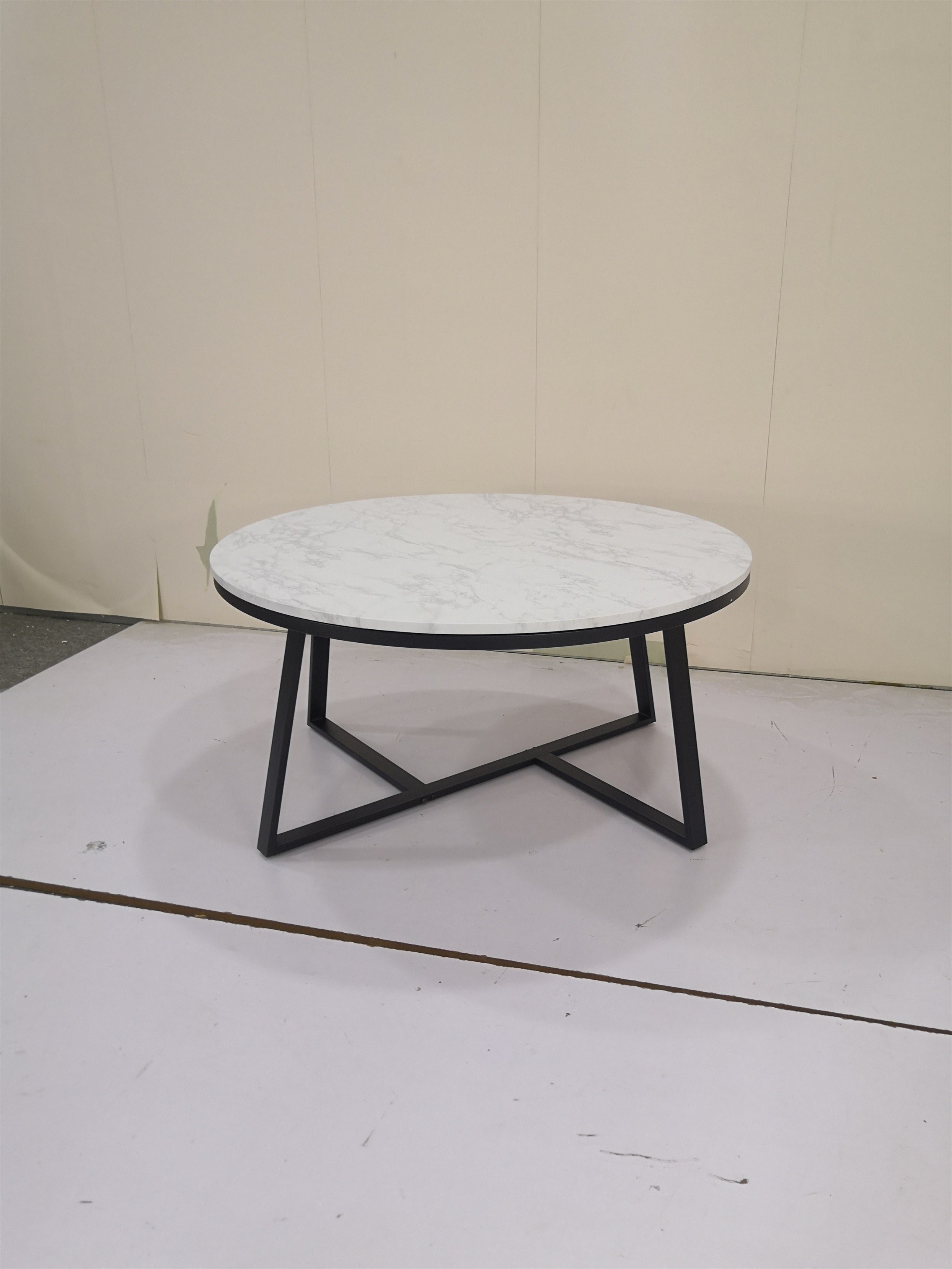 Coaster Hugo Round Faux Marble Coffee...