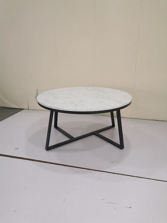 Coaster Hugo Round Faux Marble Coffee...