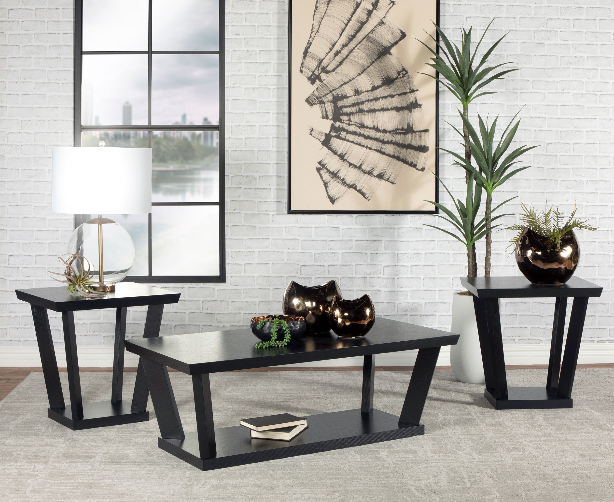 Coaster Living Room Aminta 3-piece Coffee And End Table Set
