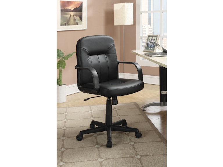 Coaster Home Office Contemporary Black Office Chair 800049 Anna S Home Furnishings Lynnwood Wa