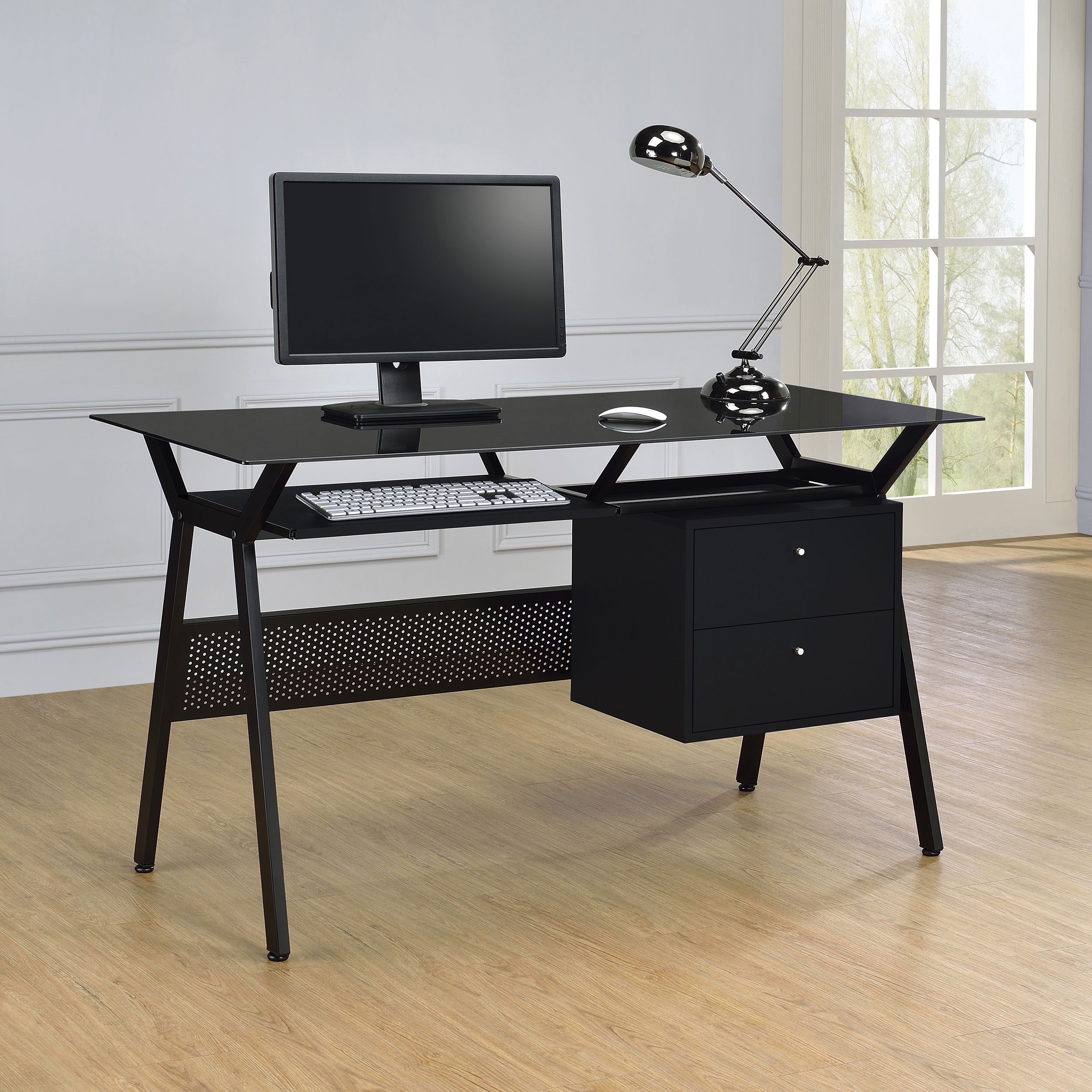 Coaster Home Office Weaving 55-inch 2-drawer Computer Desk