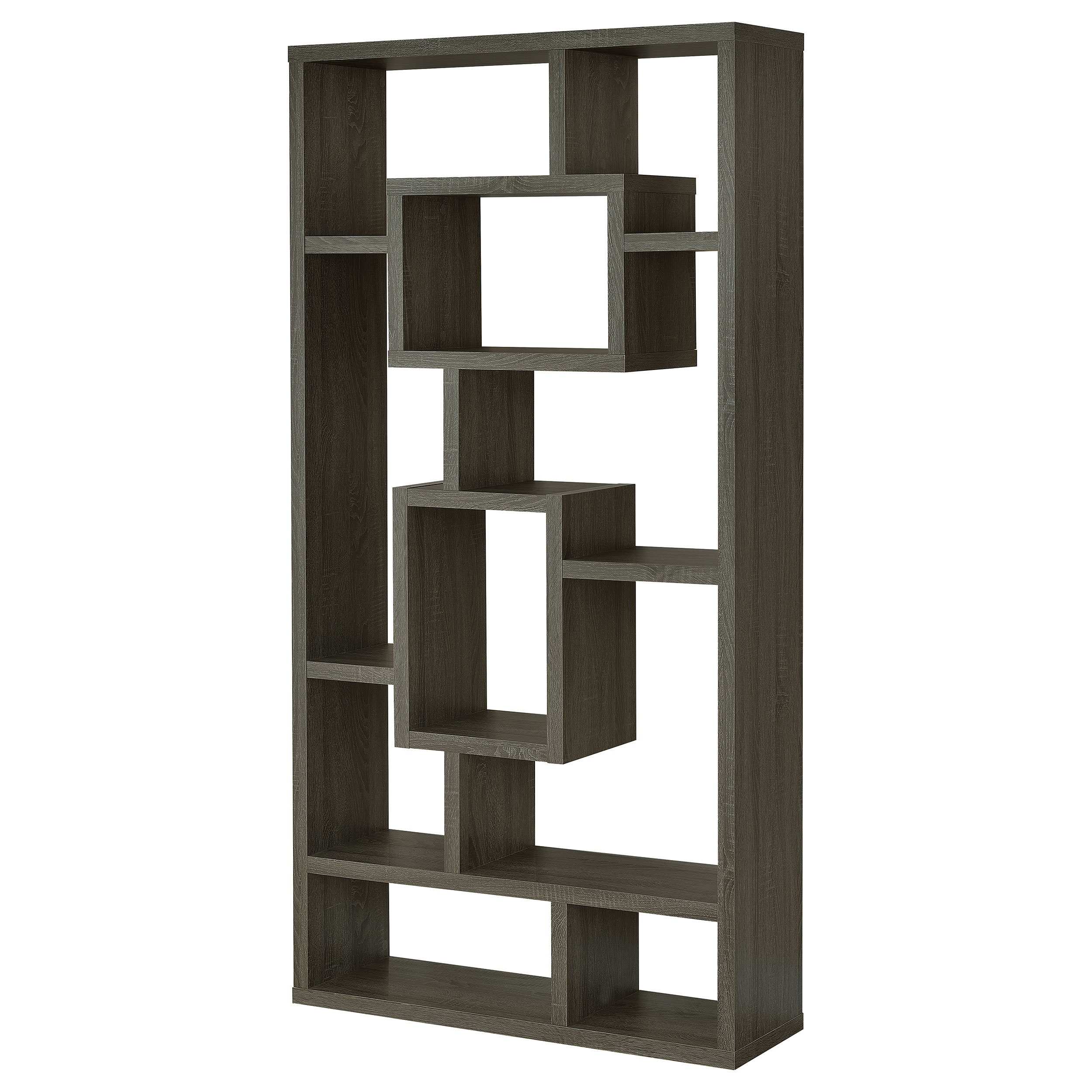 Coaster Home Office Corey 71-inch 8-shelf Bookshelf Weathered Grey