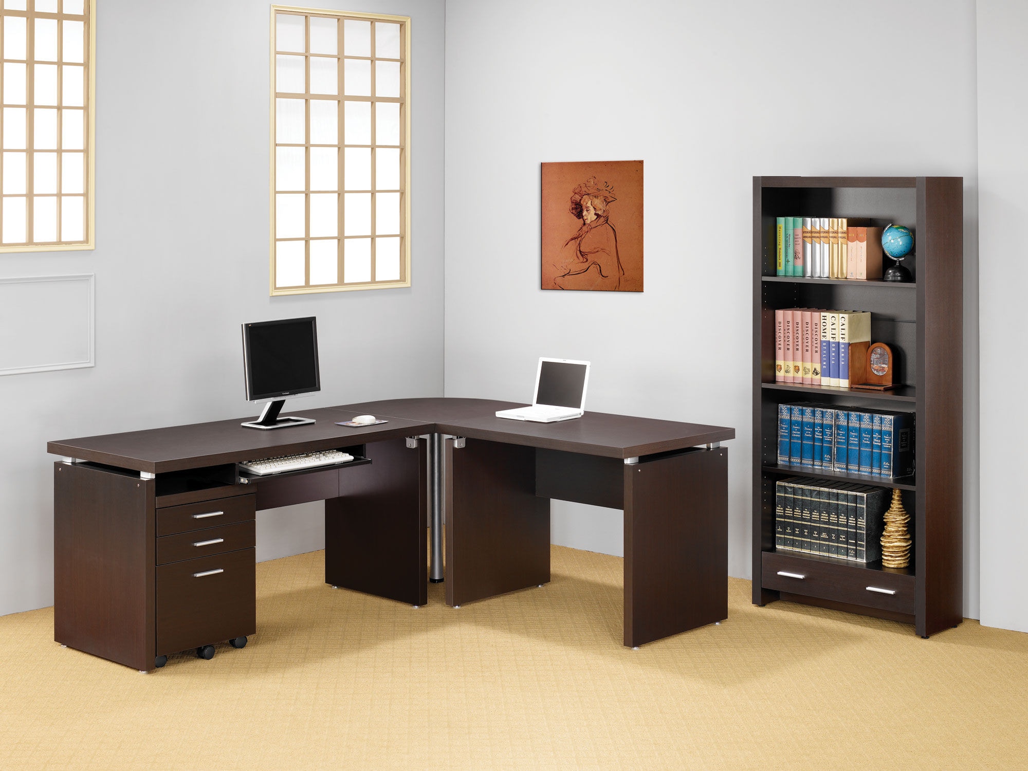 Coaster Home Office Computer Desk 800891 - Valeri Furniture - Appleton, WI