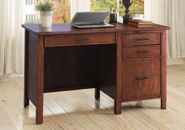 Desks Writing Desk with File Drawer and Outlet