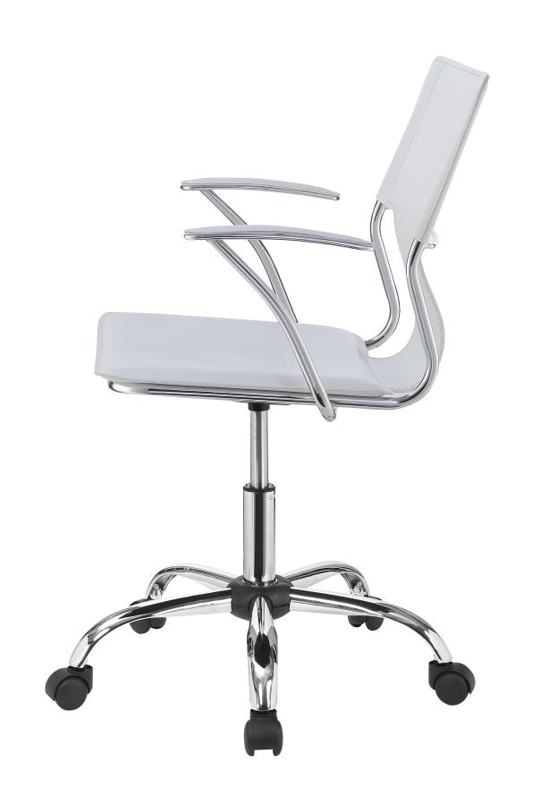 Coaster Home Office Himari Faux Leather Adjustable Office Desk