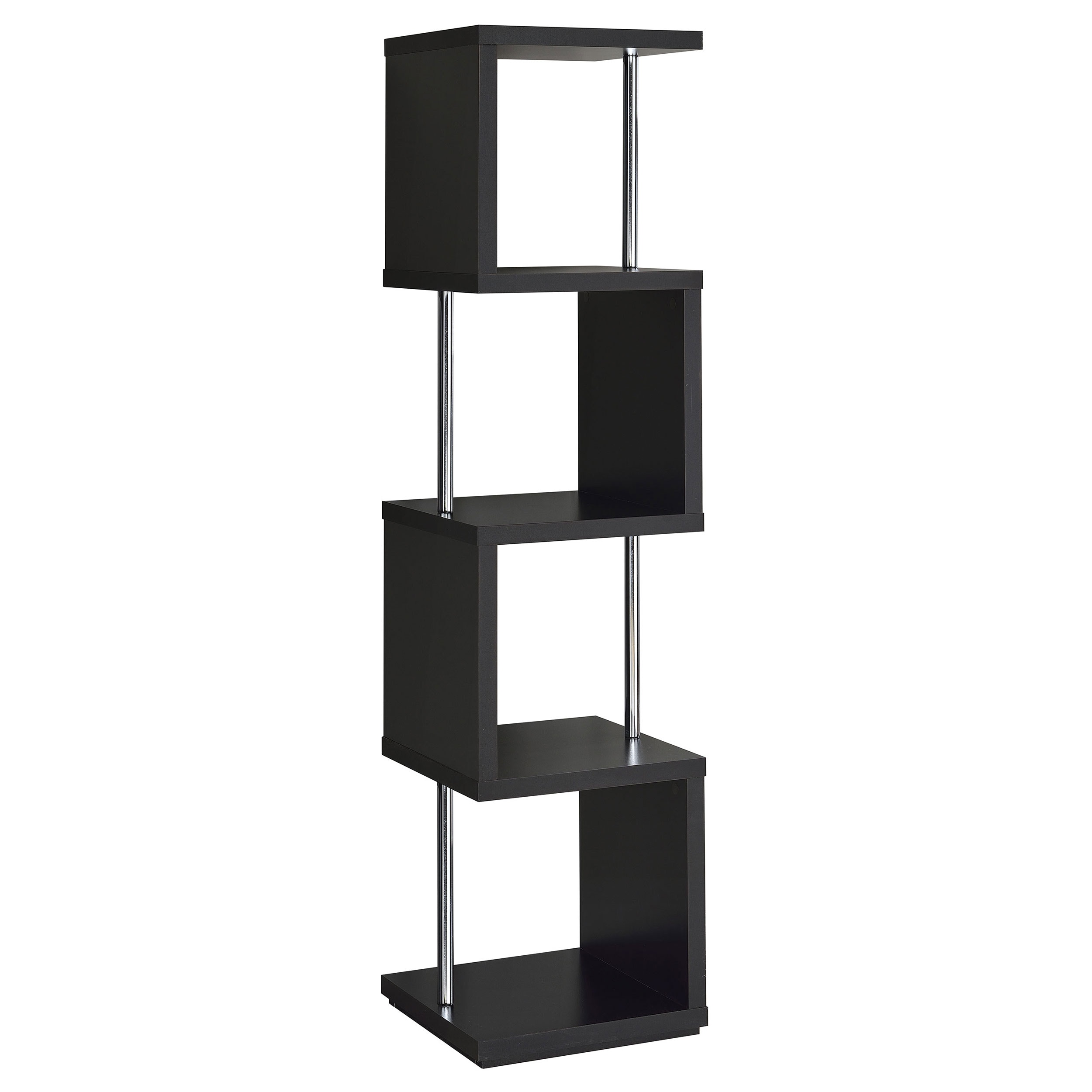 Coaster Home Office Baxter 67-inch 4-shelf Bookshelf Black And