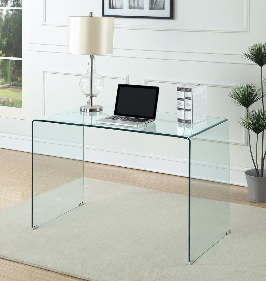 Coaster deals glass desk