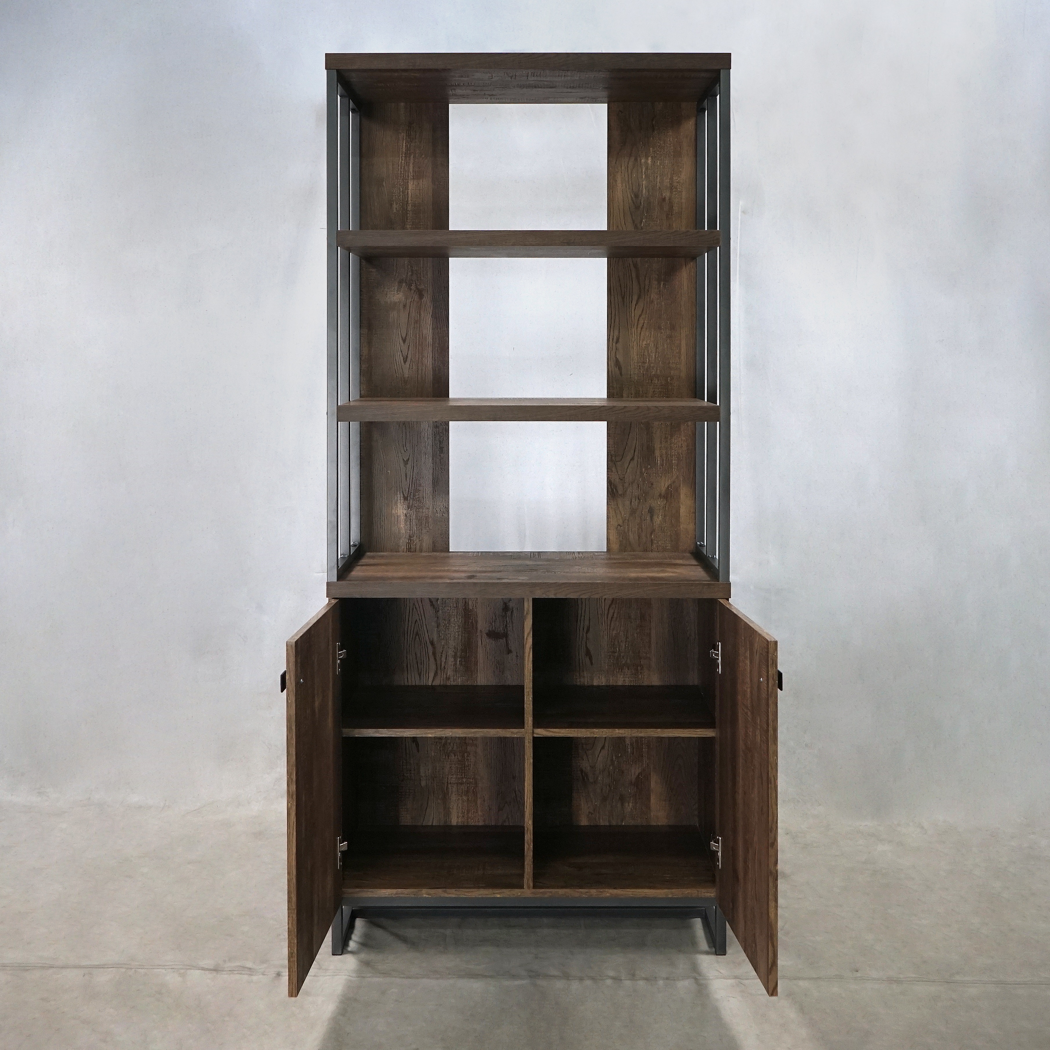 (2) 71 inch orders Brown Bookshelf Bookcase