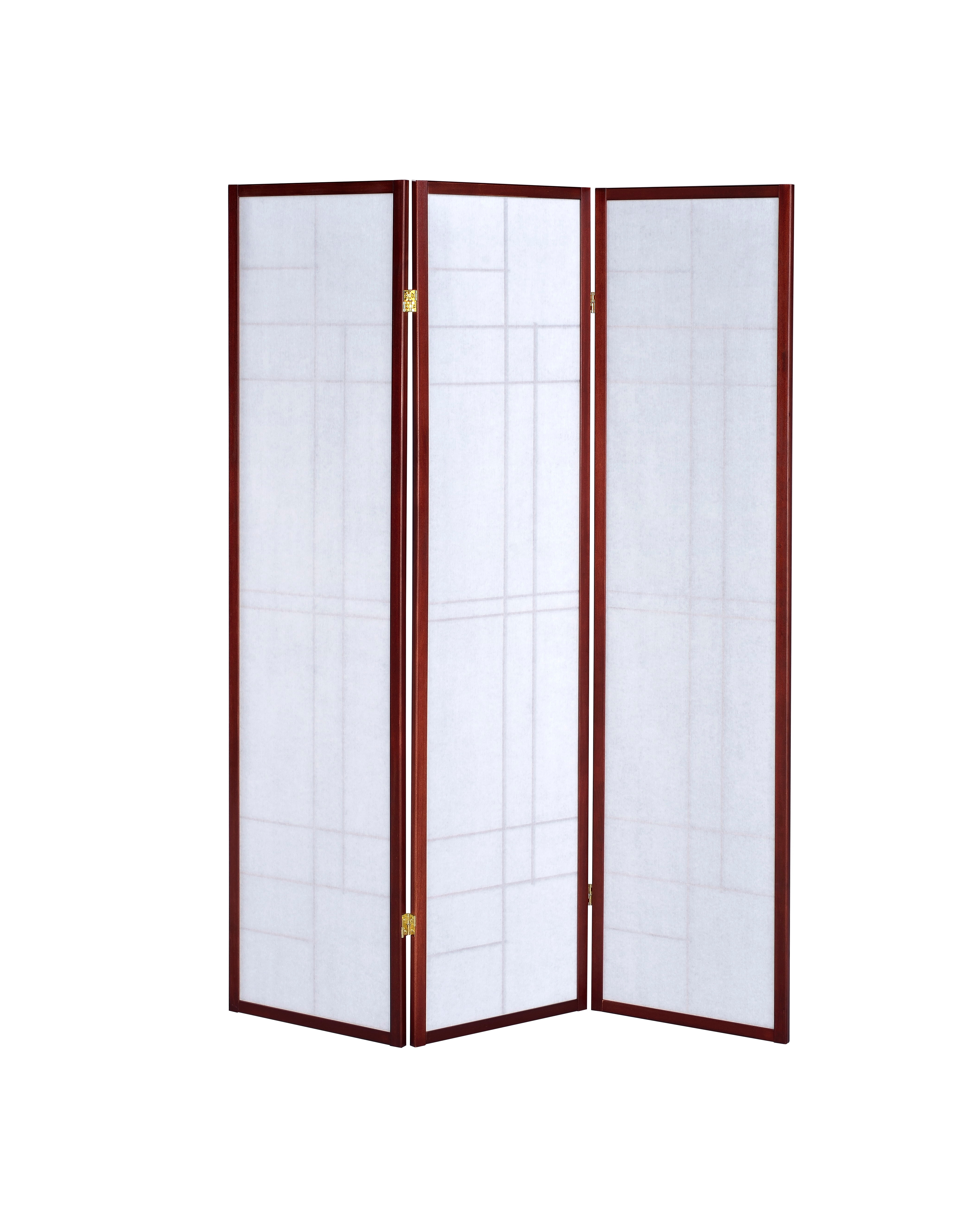 Coaster Home Accents Katerina 3-panel Room Divider Folding Shoji Screen Cherry 900110 - Thumbnail 3