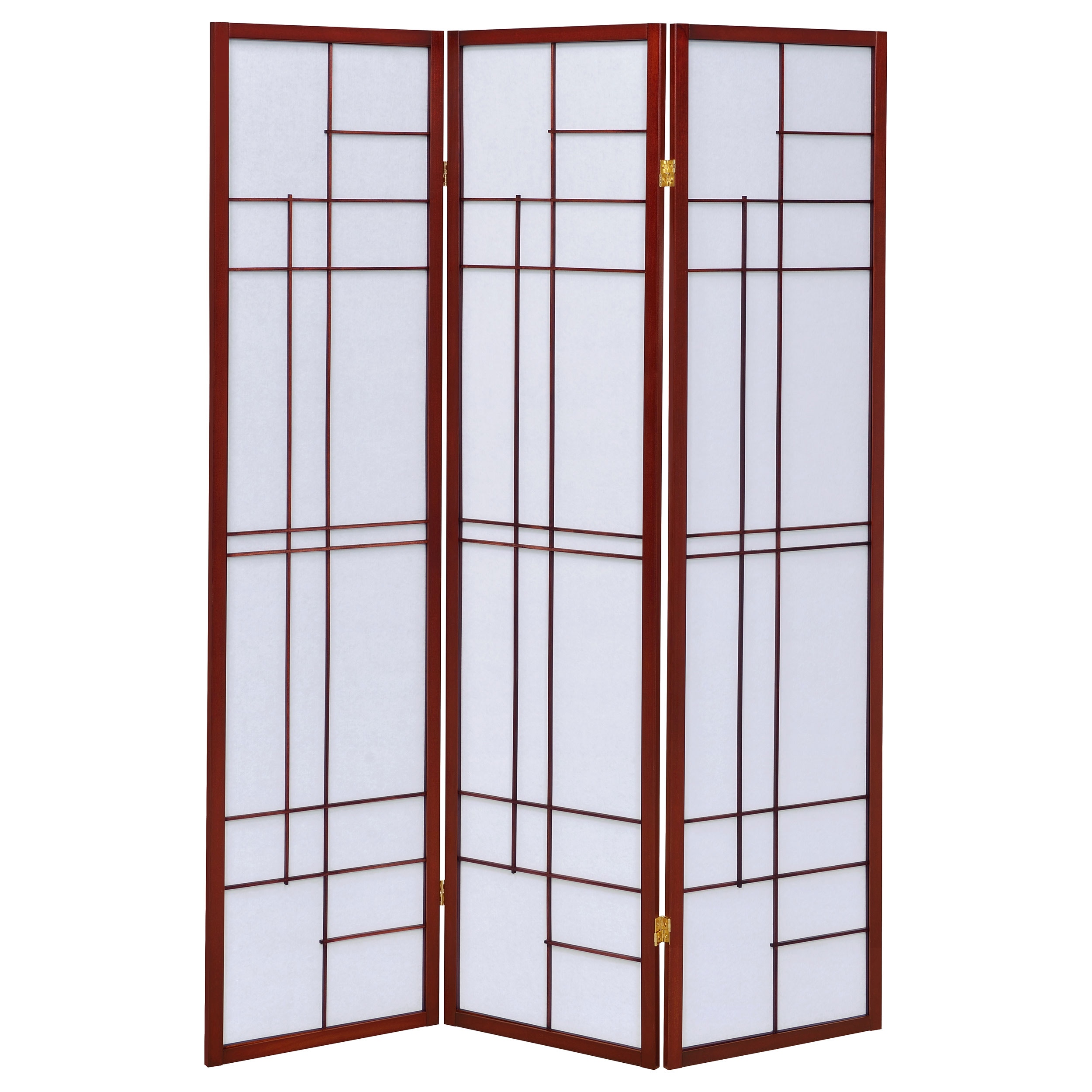 Coaster Home Accents Katerina 3-panel Room Divider Folding Shoji Screen Cherry 900110 - Thumbnail 2