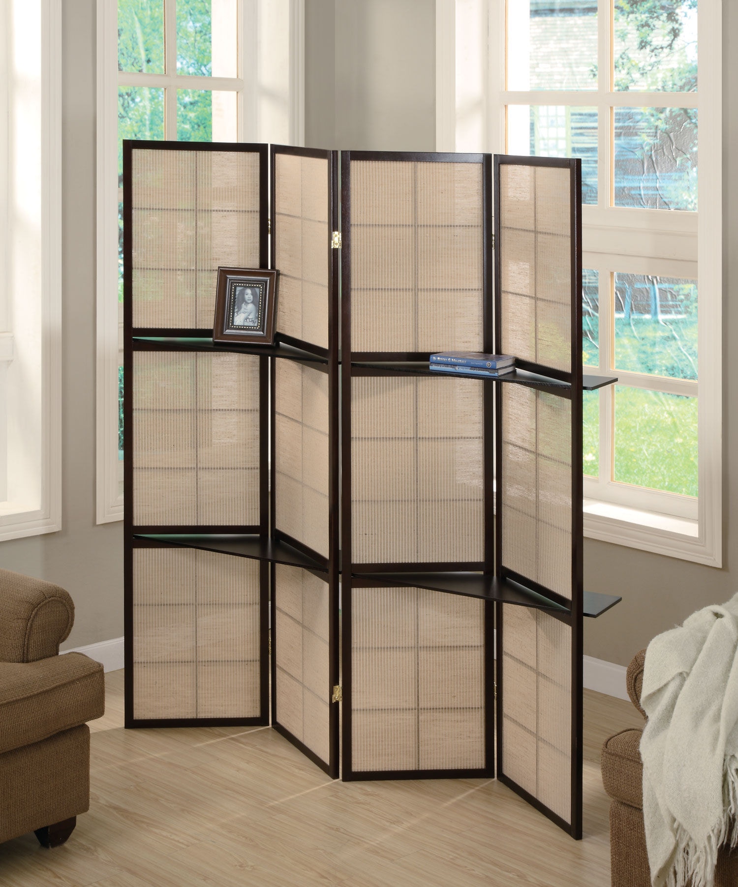 Coaster Home Accents Iggy 4-panel Room Divider Folding Shoji