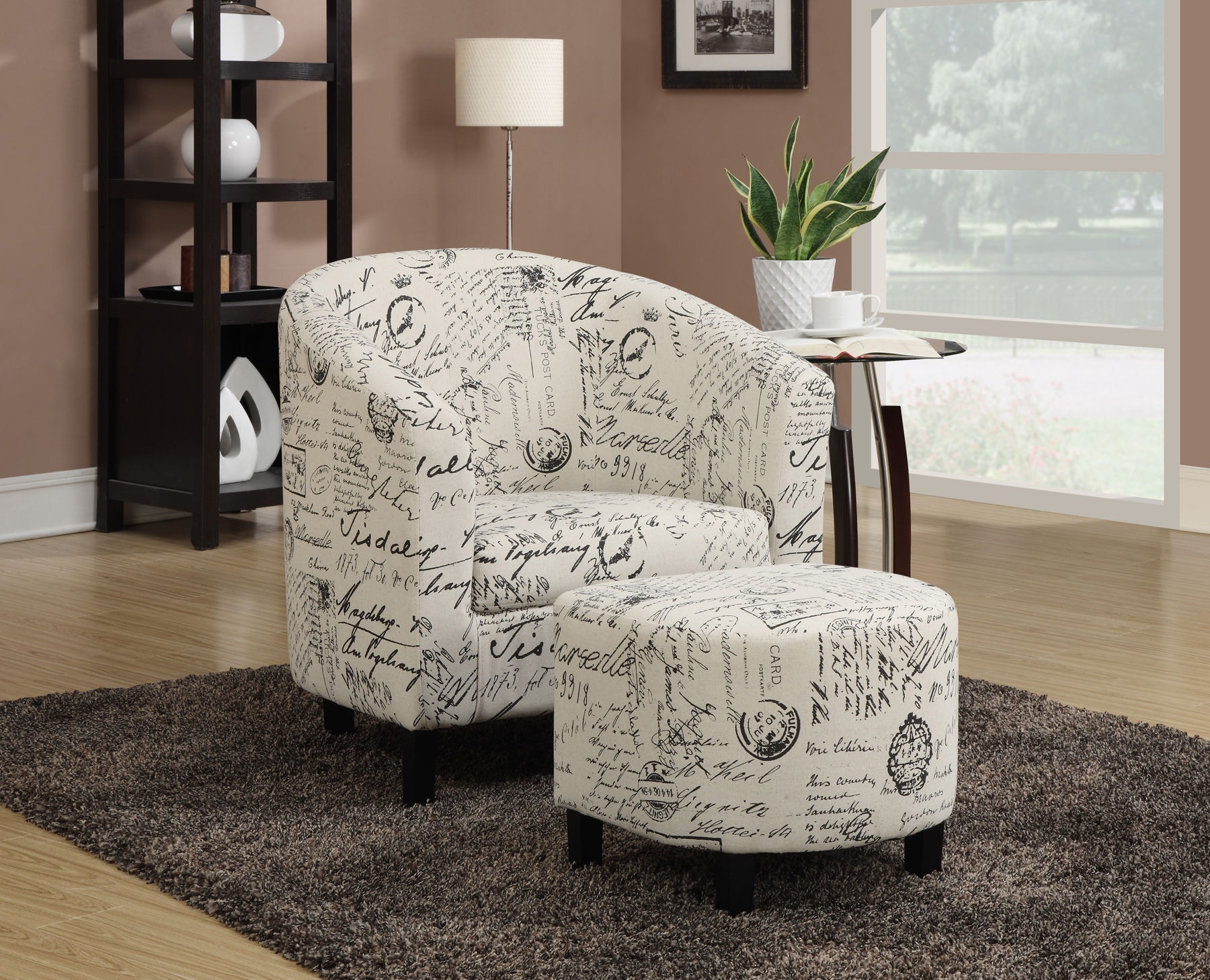 accent chair & ottoman