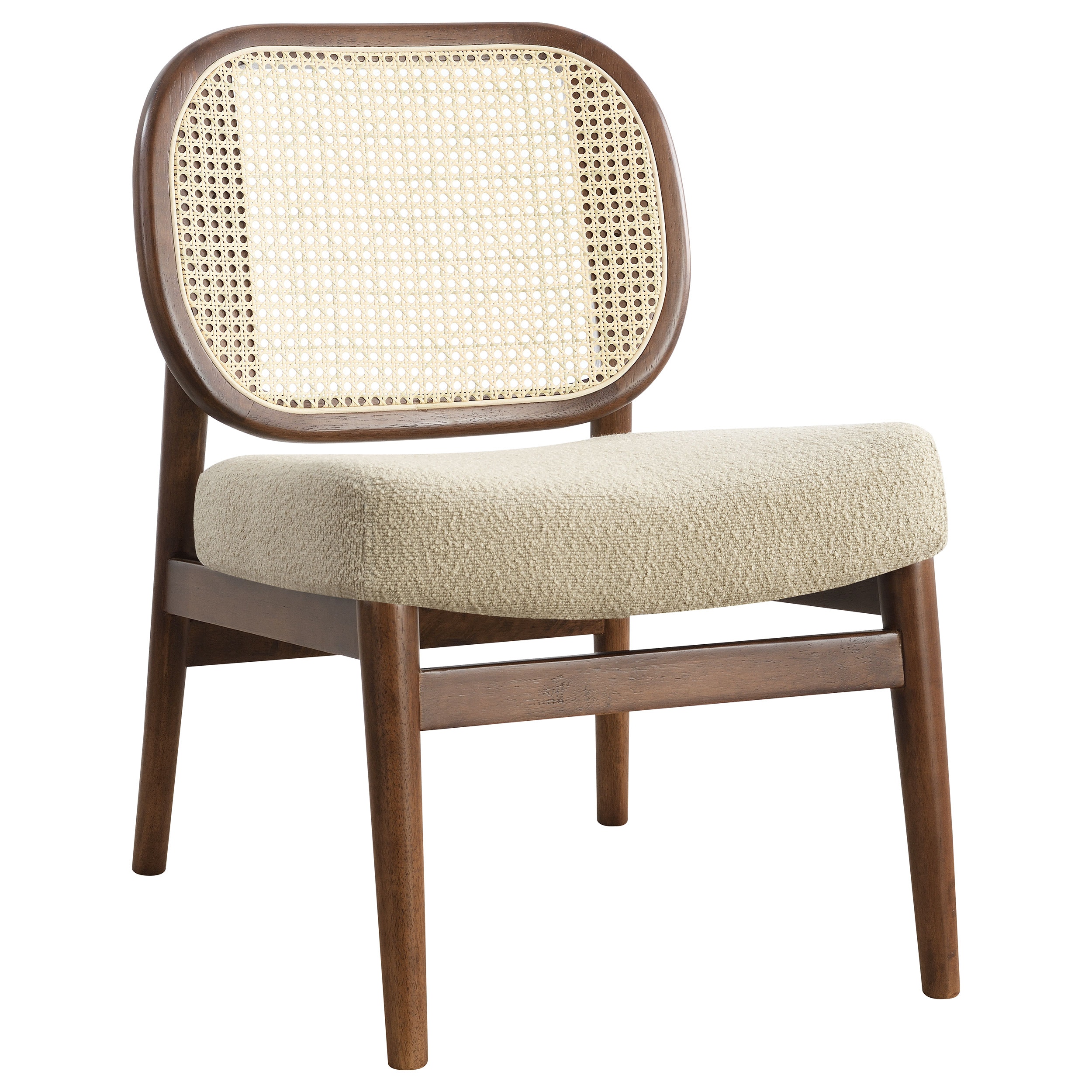 Coaster Rayo Rattan Cane Back Accent Chair With Padded Seat Camel 900621