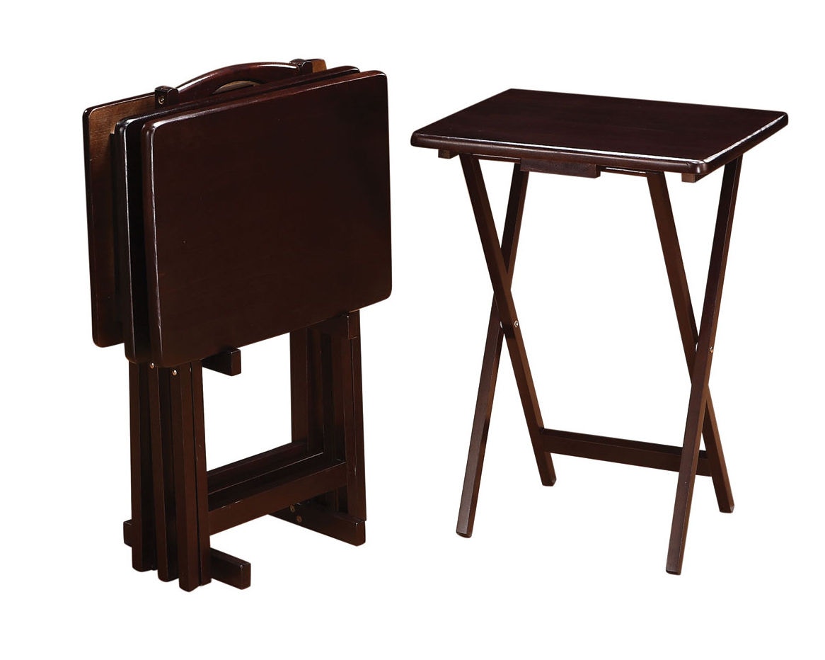 Tv tray tables set of 4 sale