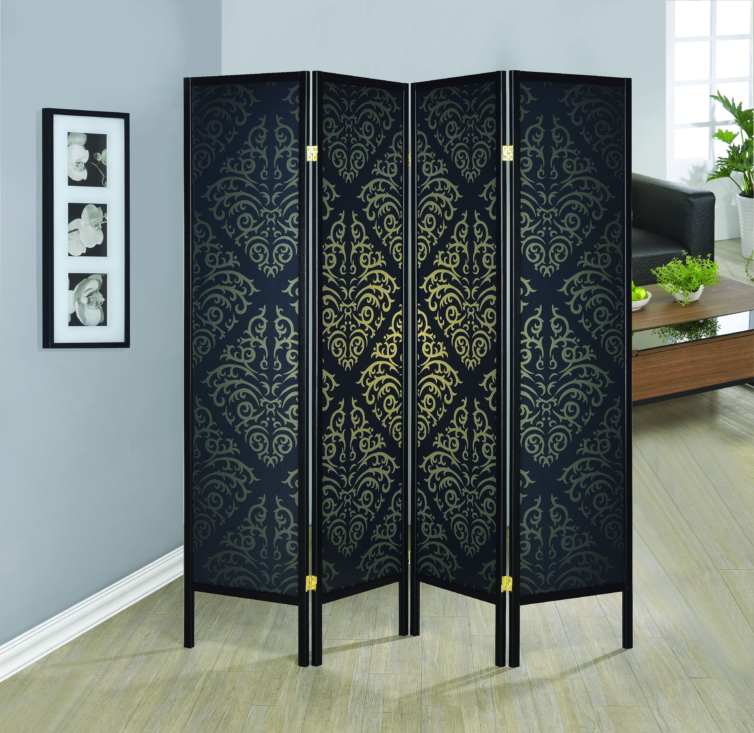 Coaster Home Accents Haidera 4-panel Room Divider Folding