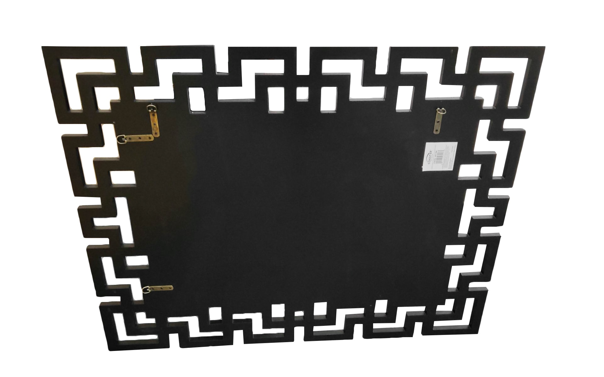 Coaster Mirrors Forman Interlocking Greek Frameless Wall Mirror Silver 901786 Rider Furniture