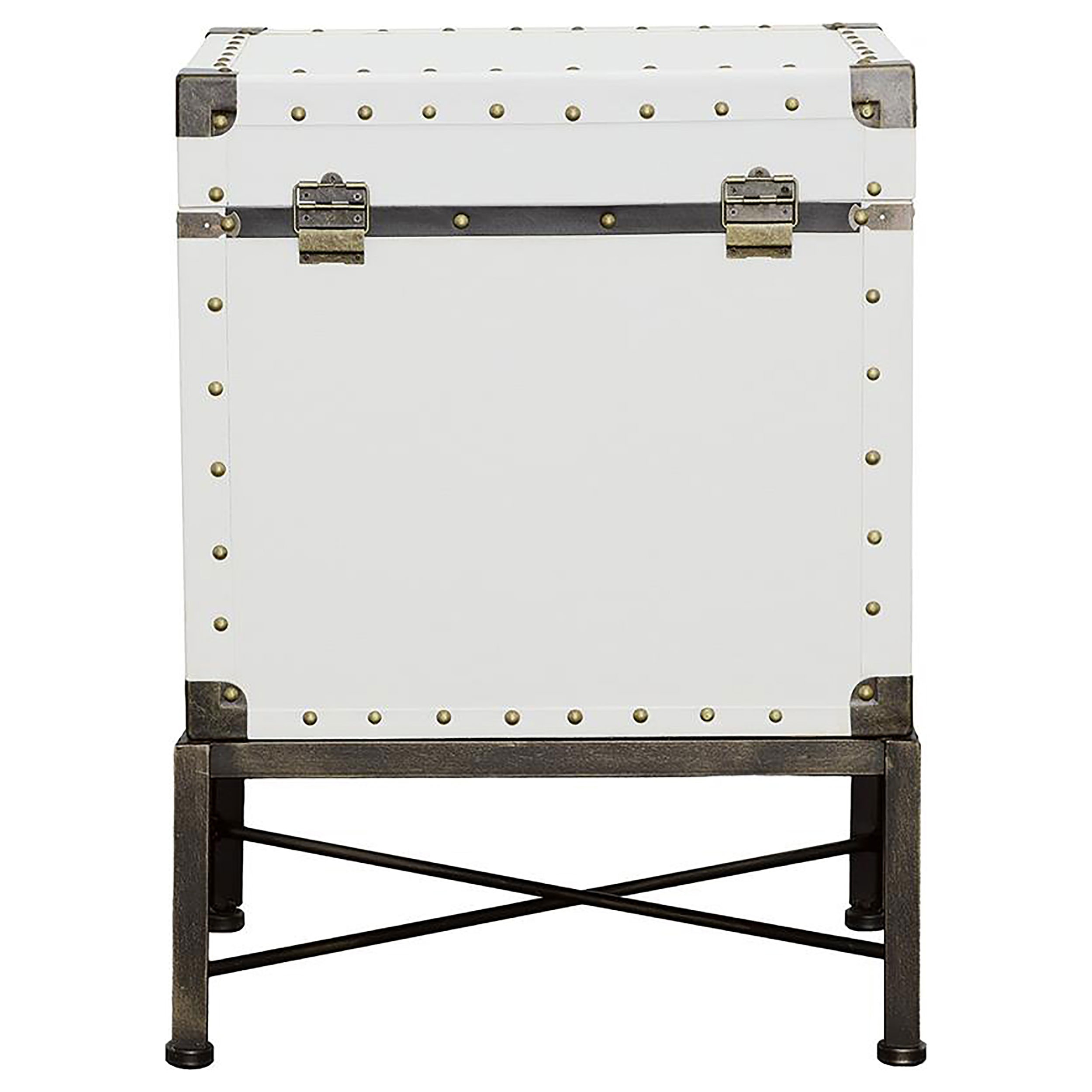 Coaster Living Room Nancy Upholstered Vintage Side Table Storage