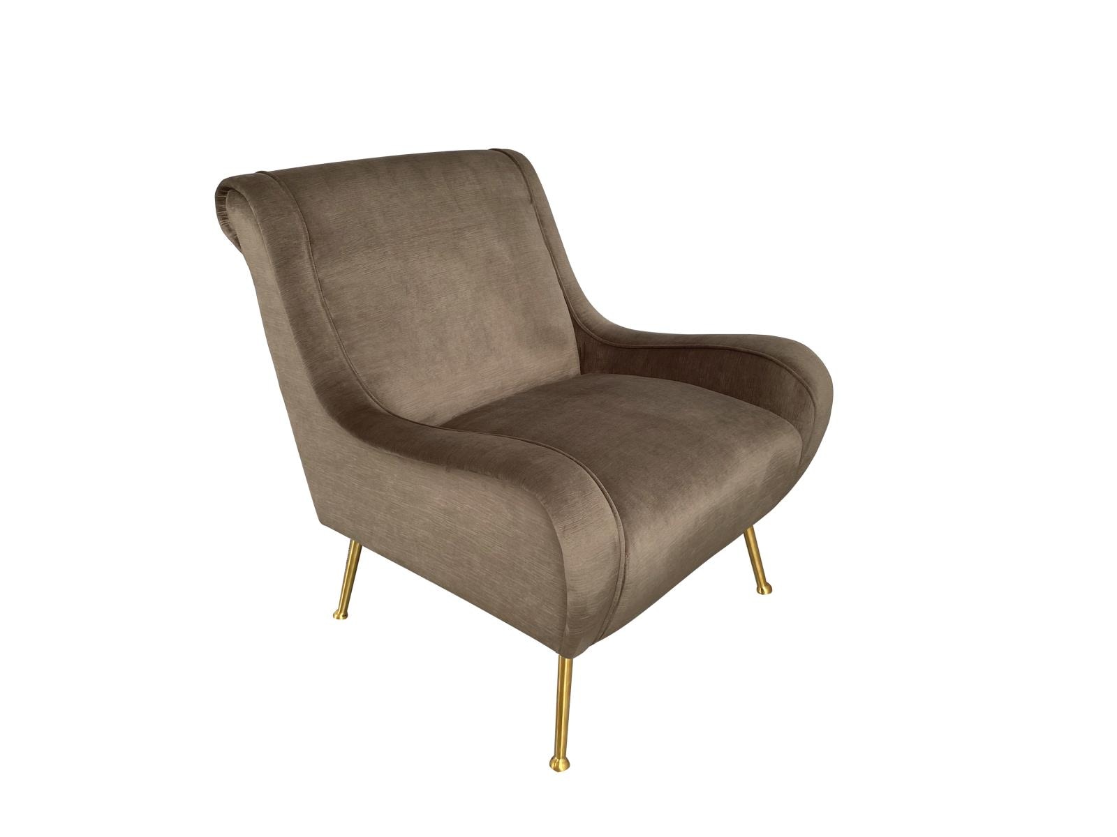 Coaster Ricci Upholstered Saddle Arm Accent Chair Truffle 903044