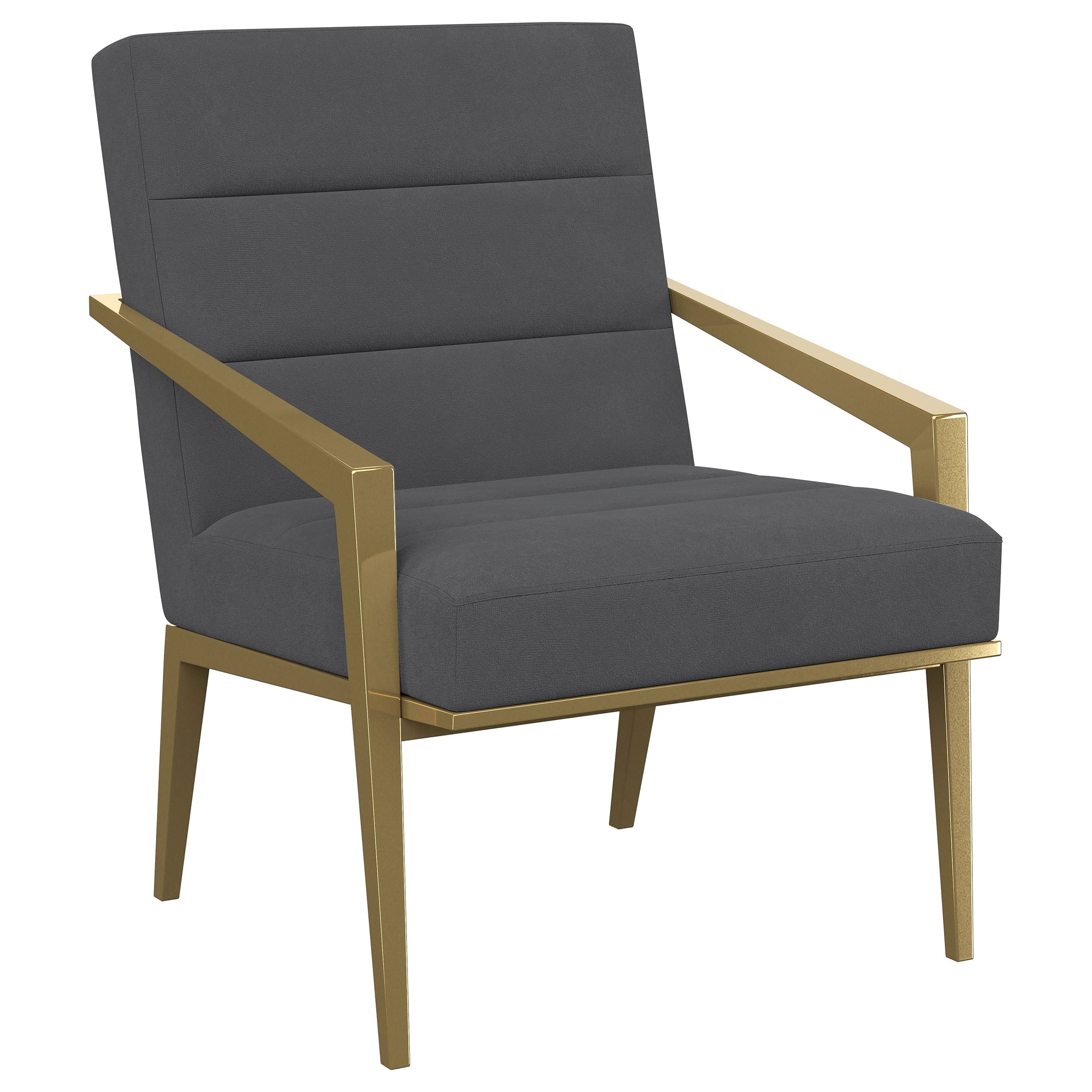 Coaster Kirra Upholstered Metal Arm Accent Chair Dark Grey 903144