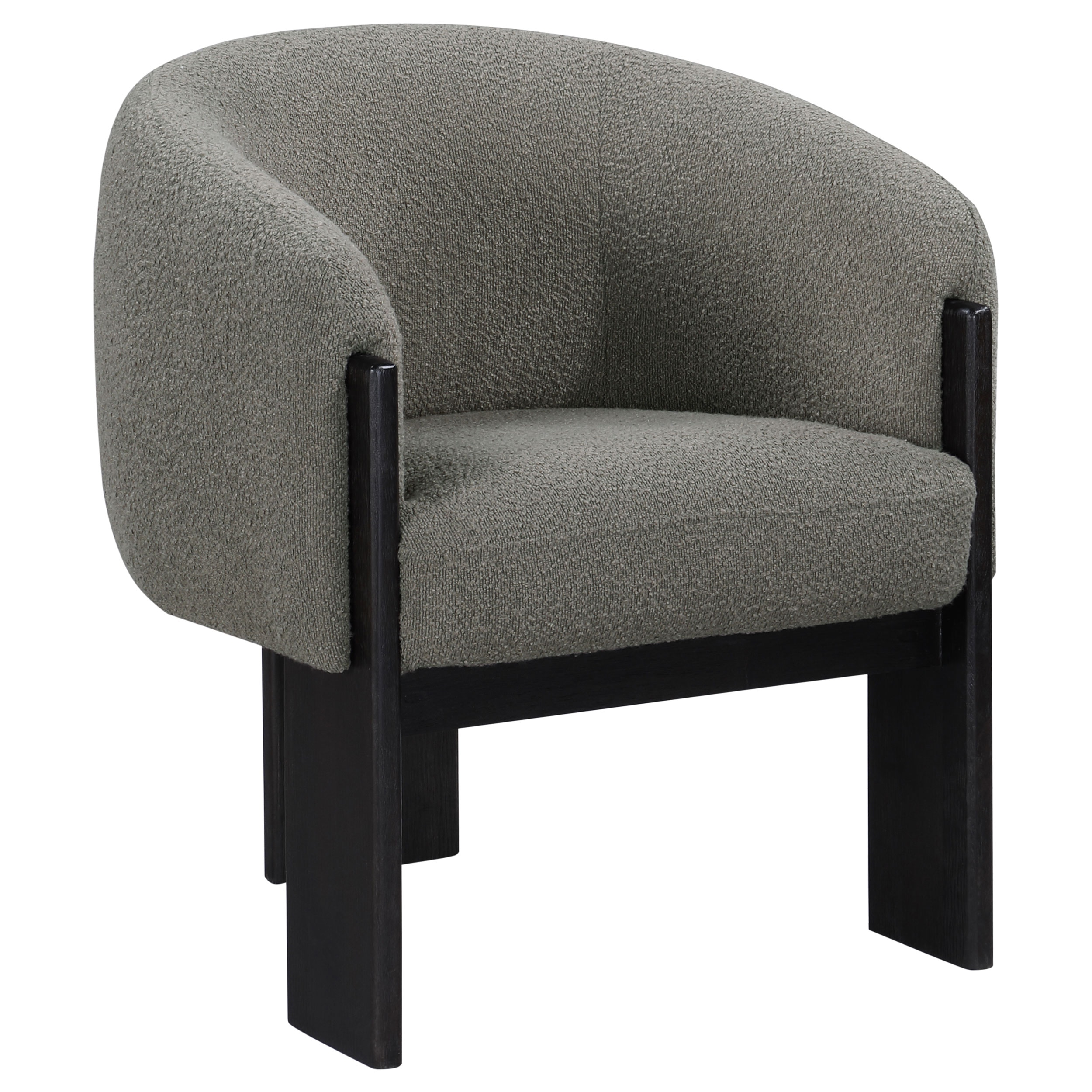 Coaster Valdez Boucle Upholstered Barrel Back Accent Chair Brown 903166