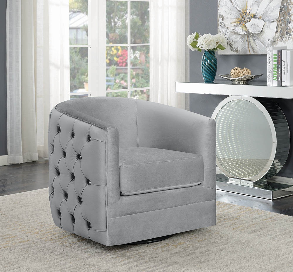 Coaster Living Room Swivel Chair 904087 Wenz Home Furniture