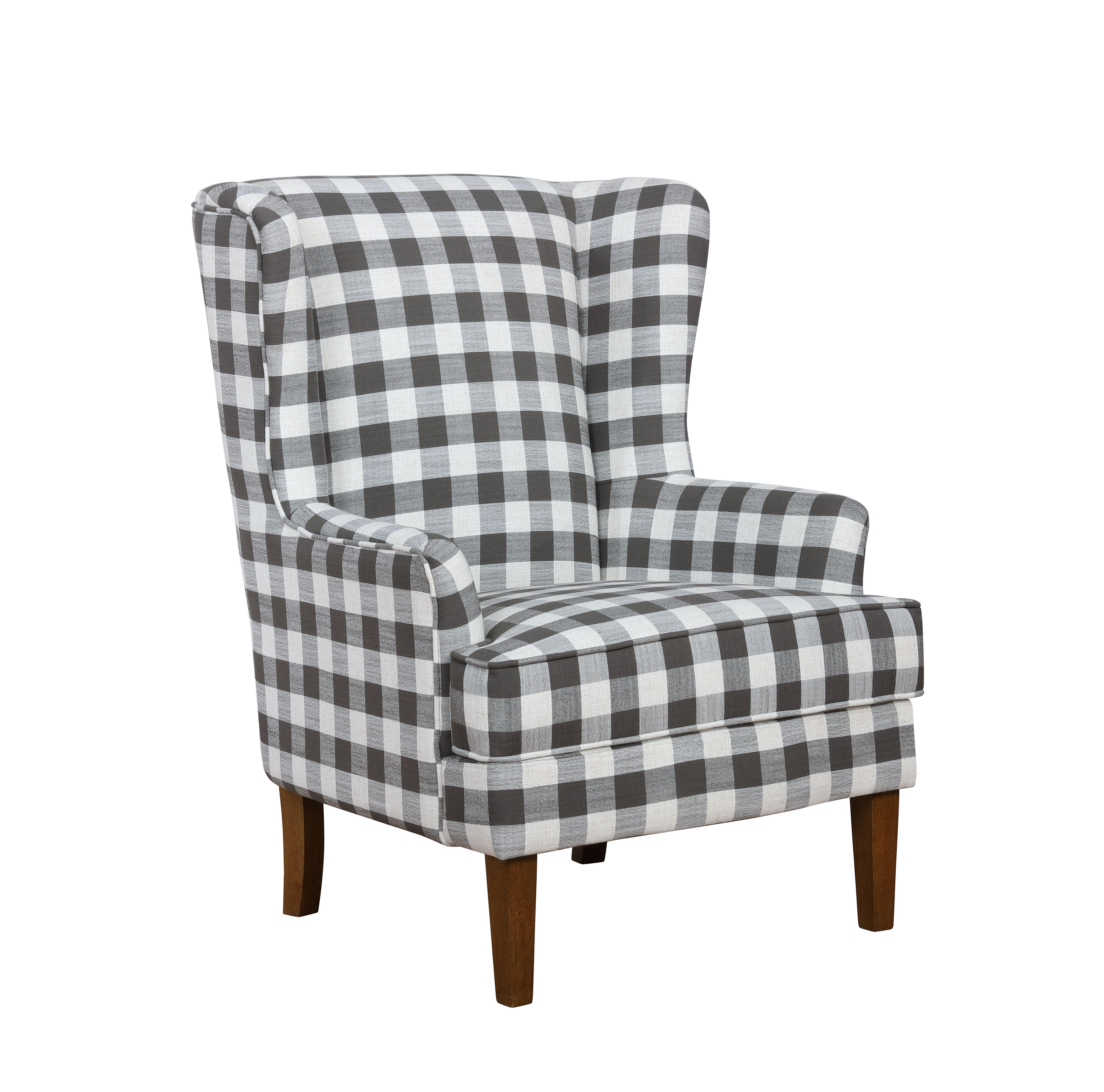 Gingham discount upholstered chairs