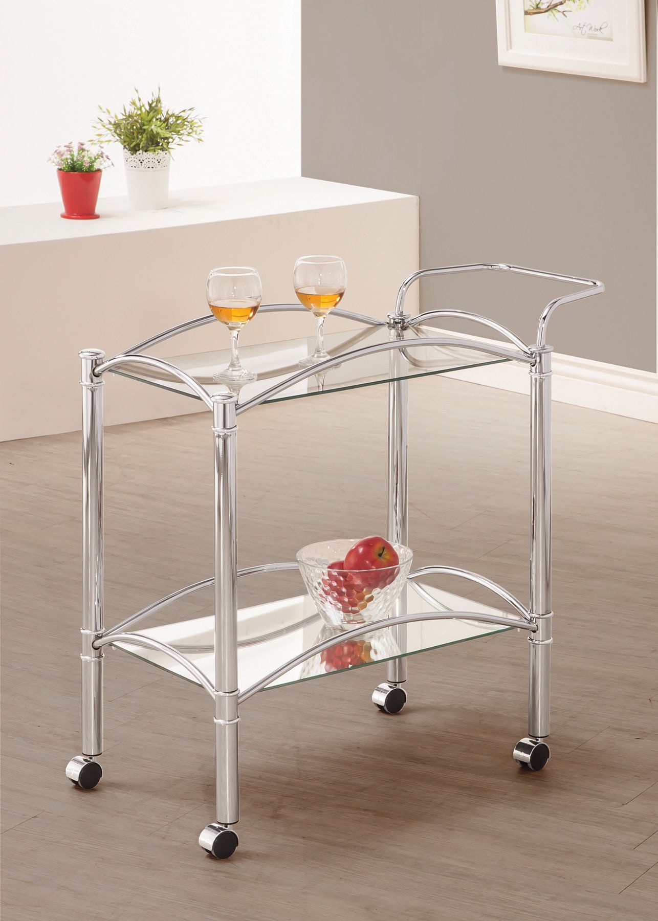 お歳暮 人気 2-tier Shadix Accents Home Coaster Rectangular Shelf Glass ライト・ランタン