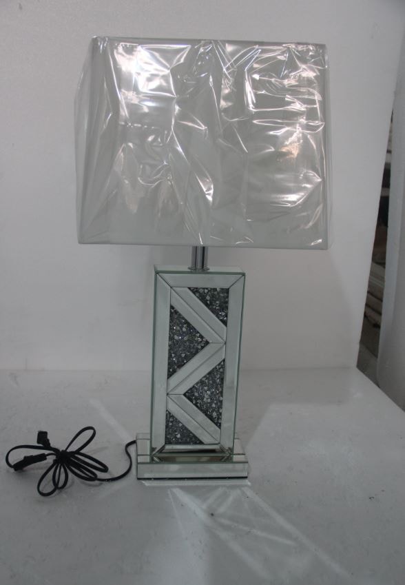 Coaster Carmen 32-inch Tapered Shade Mirrored Table Lamp Silver 920141