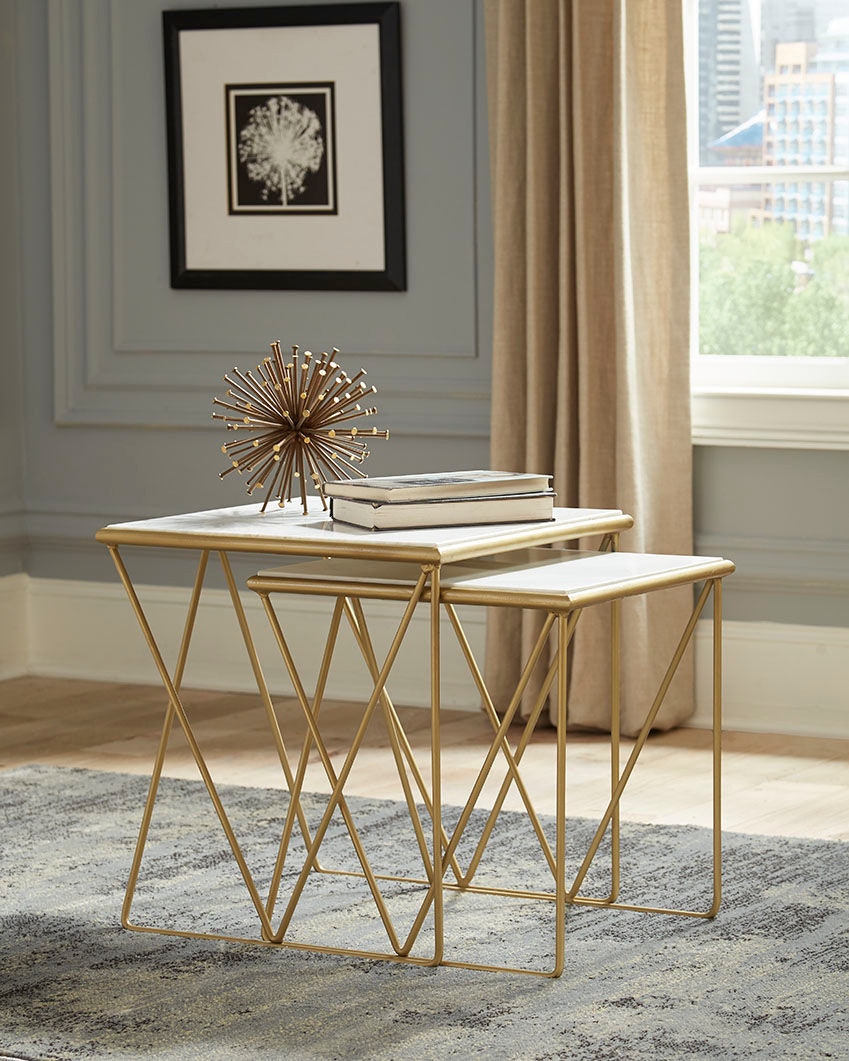 Nesting tables marble top store