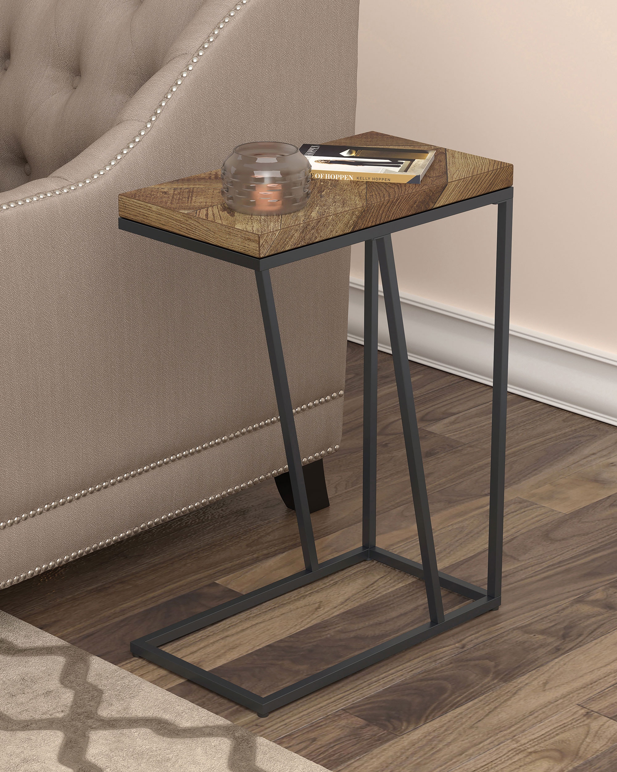 Coaster Living Room Sergio Engineered Wood C-shaped Side Coaster Living Room Sergio Engineered Wood C-shaped Side