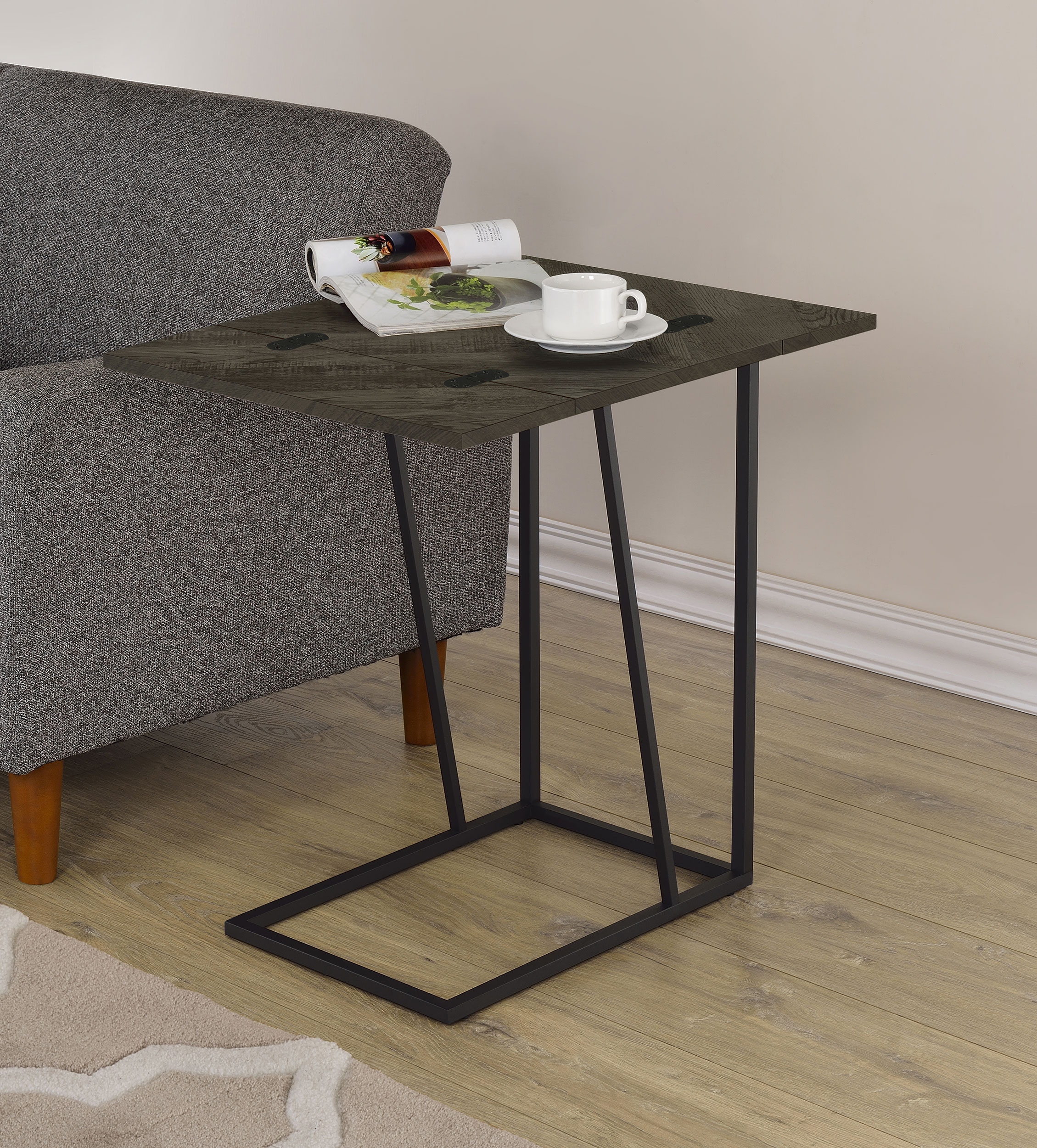 Coaster Living Room Carly Expandable Engineered Wood C-shaped Side