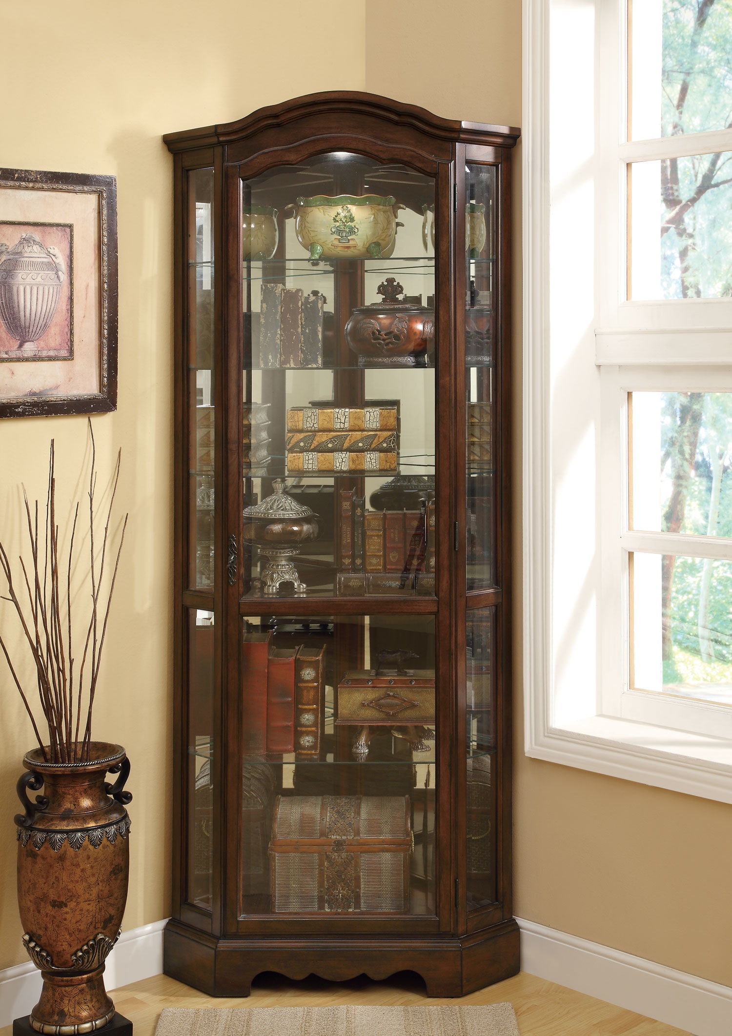 Green deals curio cabinet