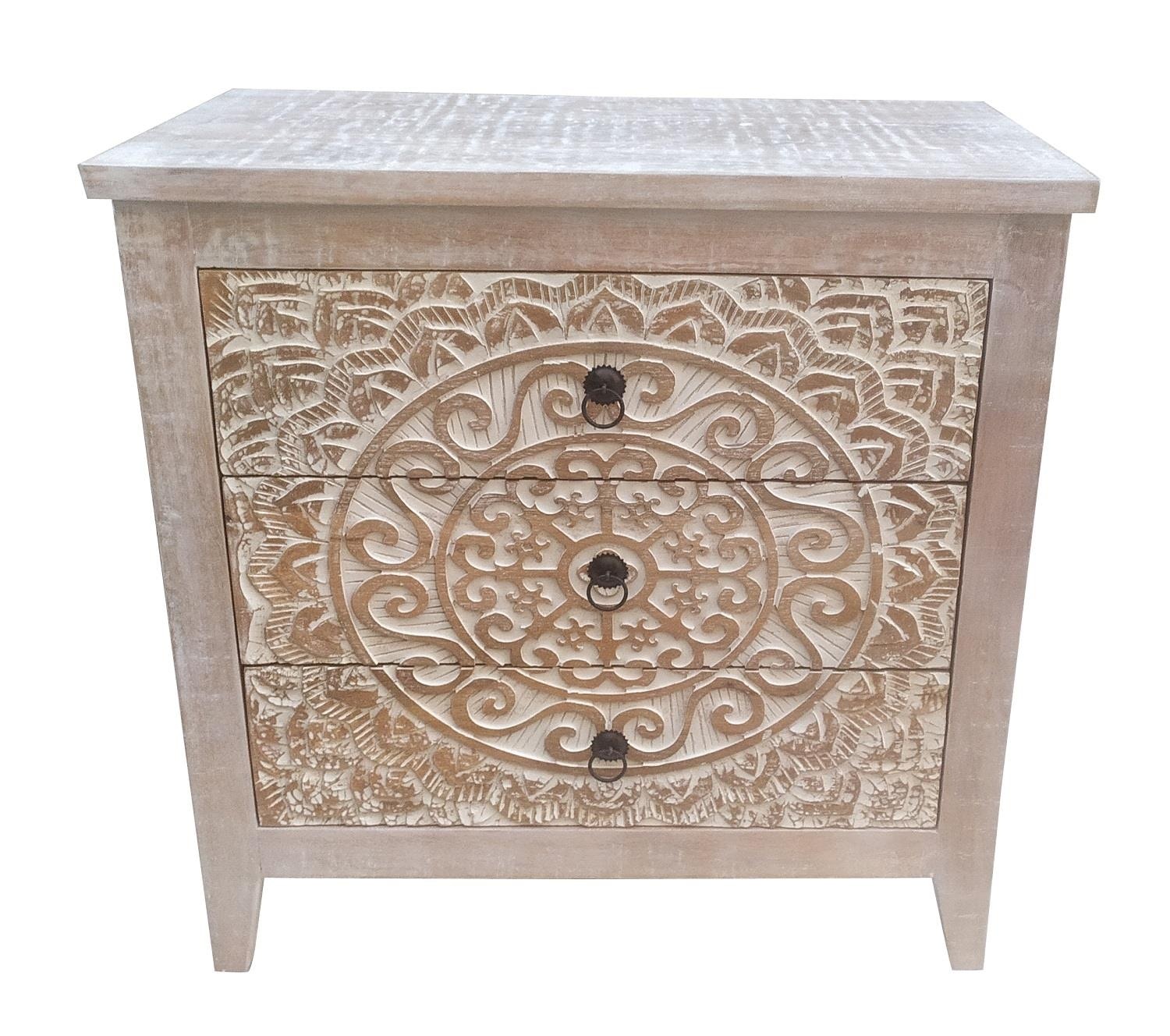 Coaster Living Room Mariska 3-drawer Wood Mandala Cabinet