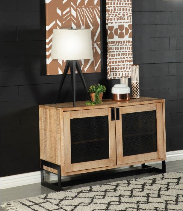 Coaster Living Room April 2-door Storage Accent Cabinet