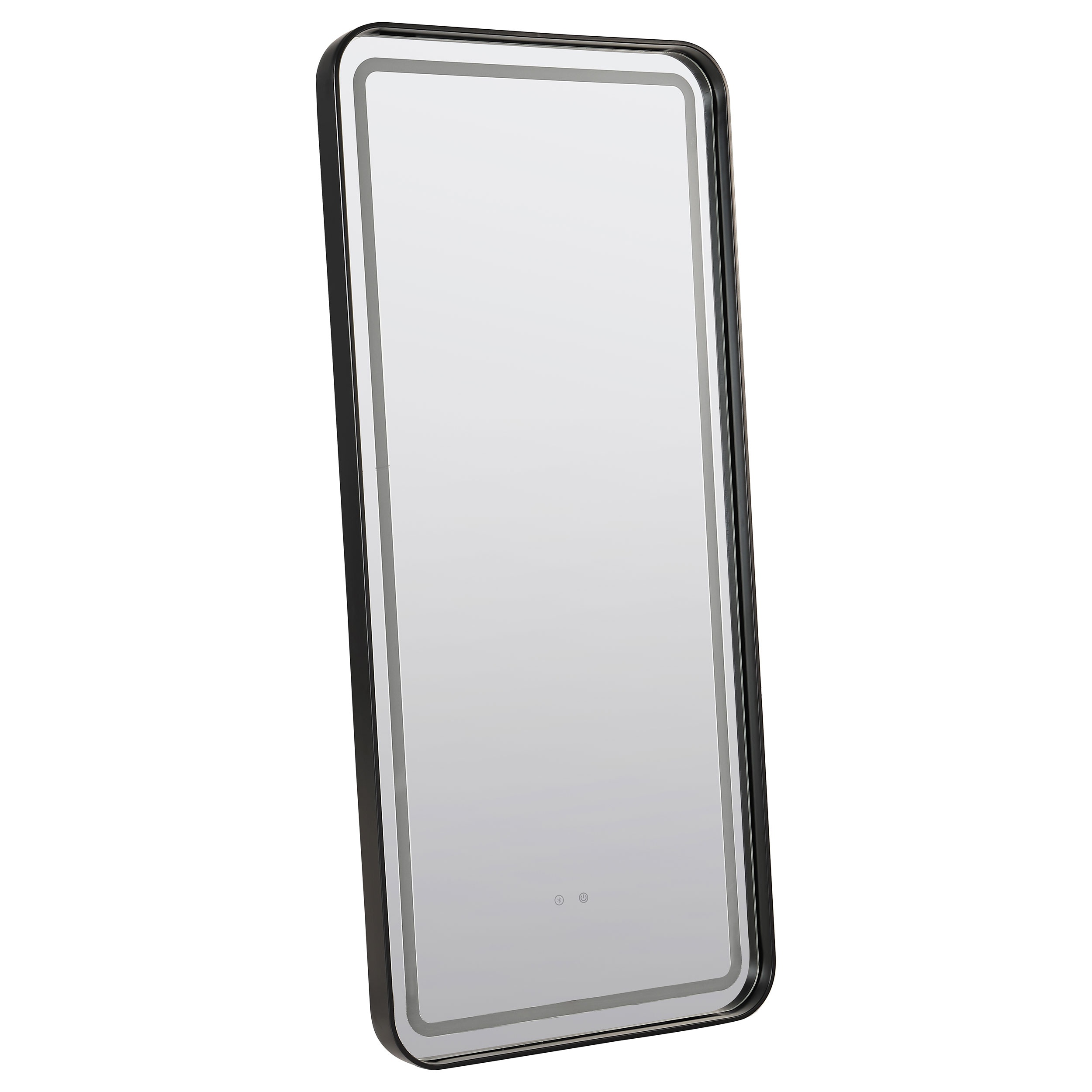 Coaster Glendora Led Standing Mirror With Bluetooth Speaker Black 961548