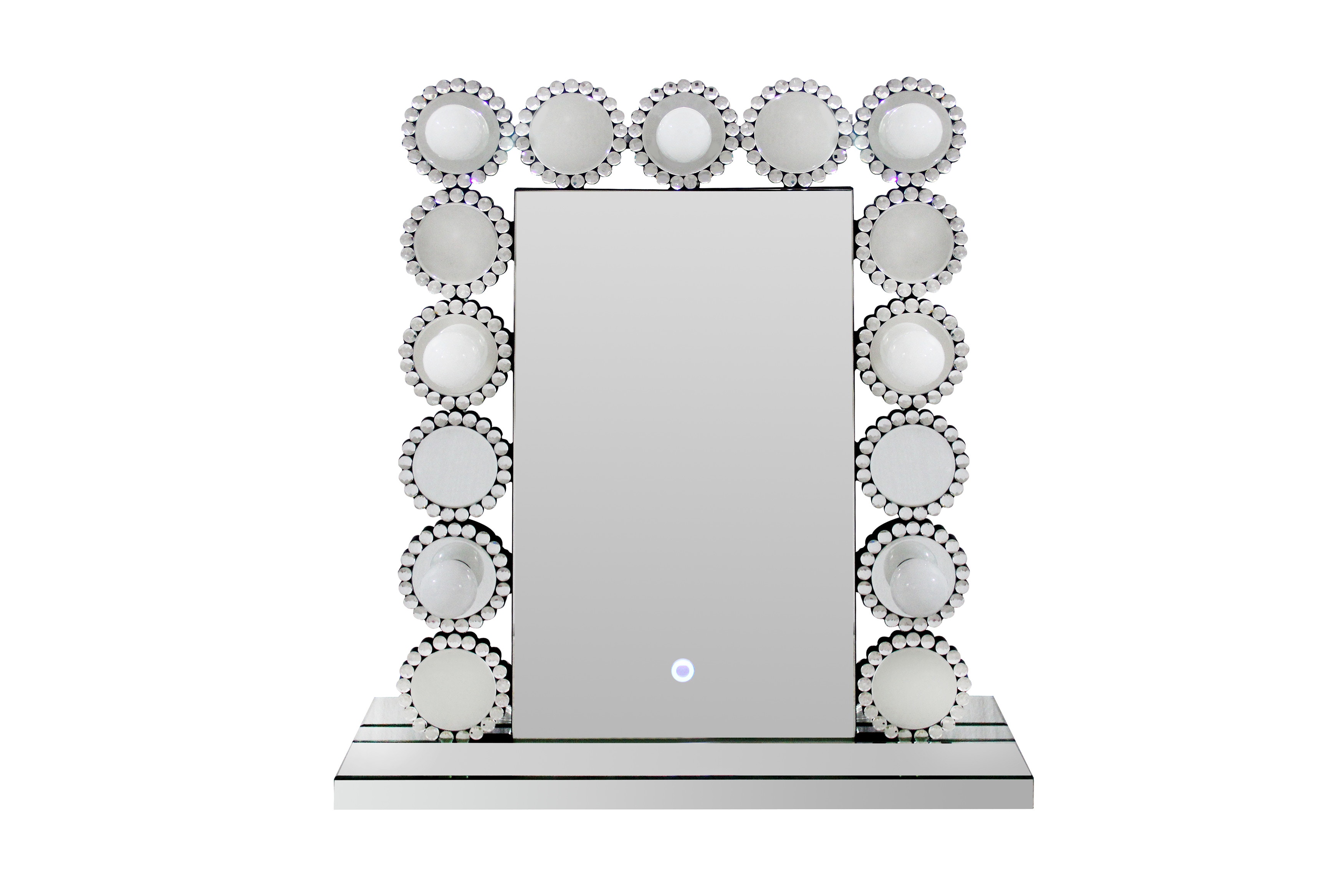 Coaster Aghes Vanity Mirror With Lighting Silver 961624