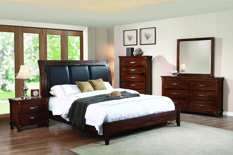 coaster bedroom queen bed b219-30 - atlantic bedding