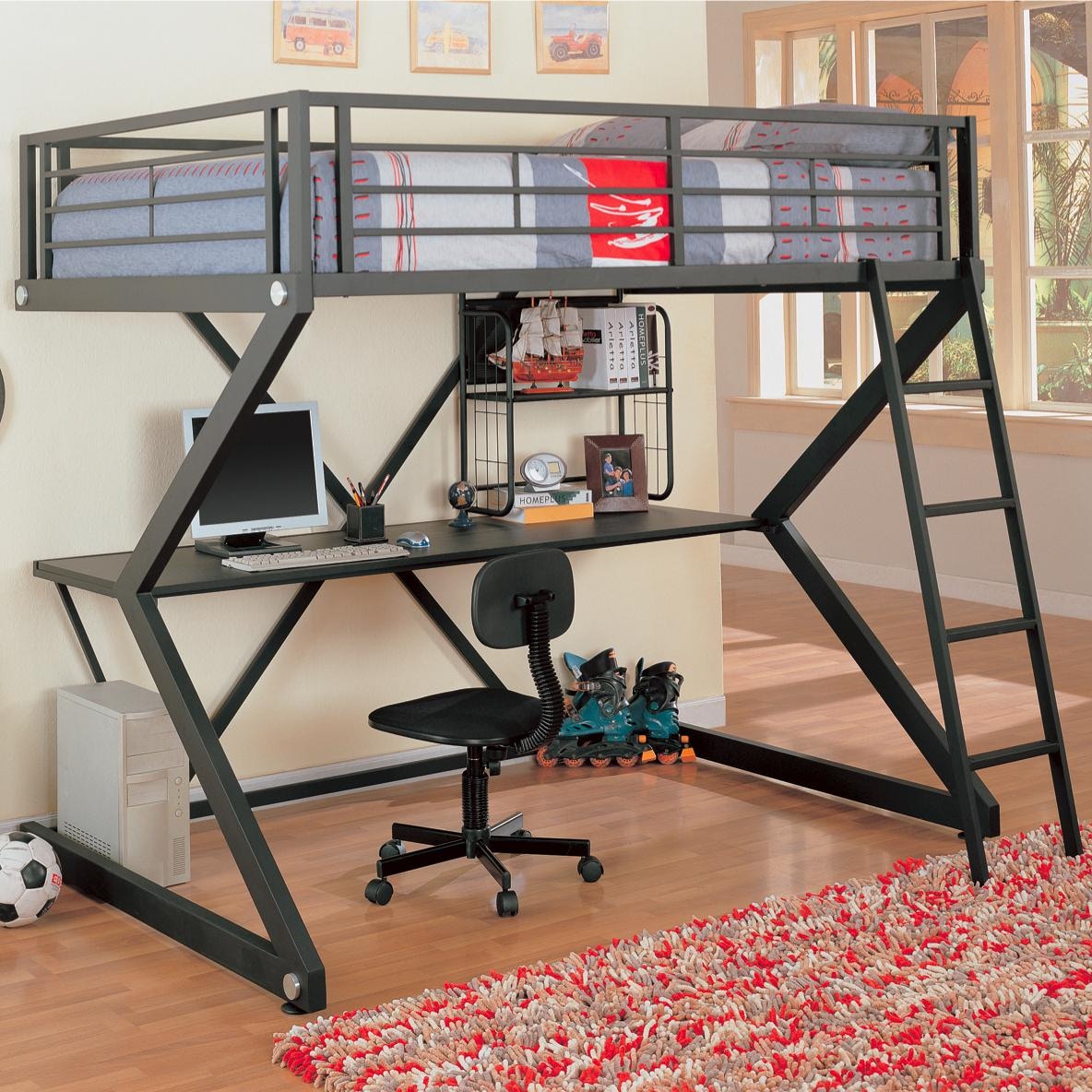 coaster youth loft bed