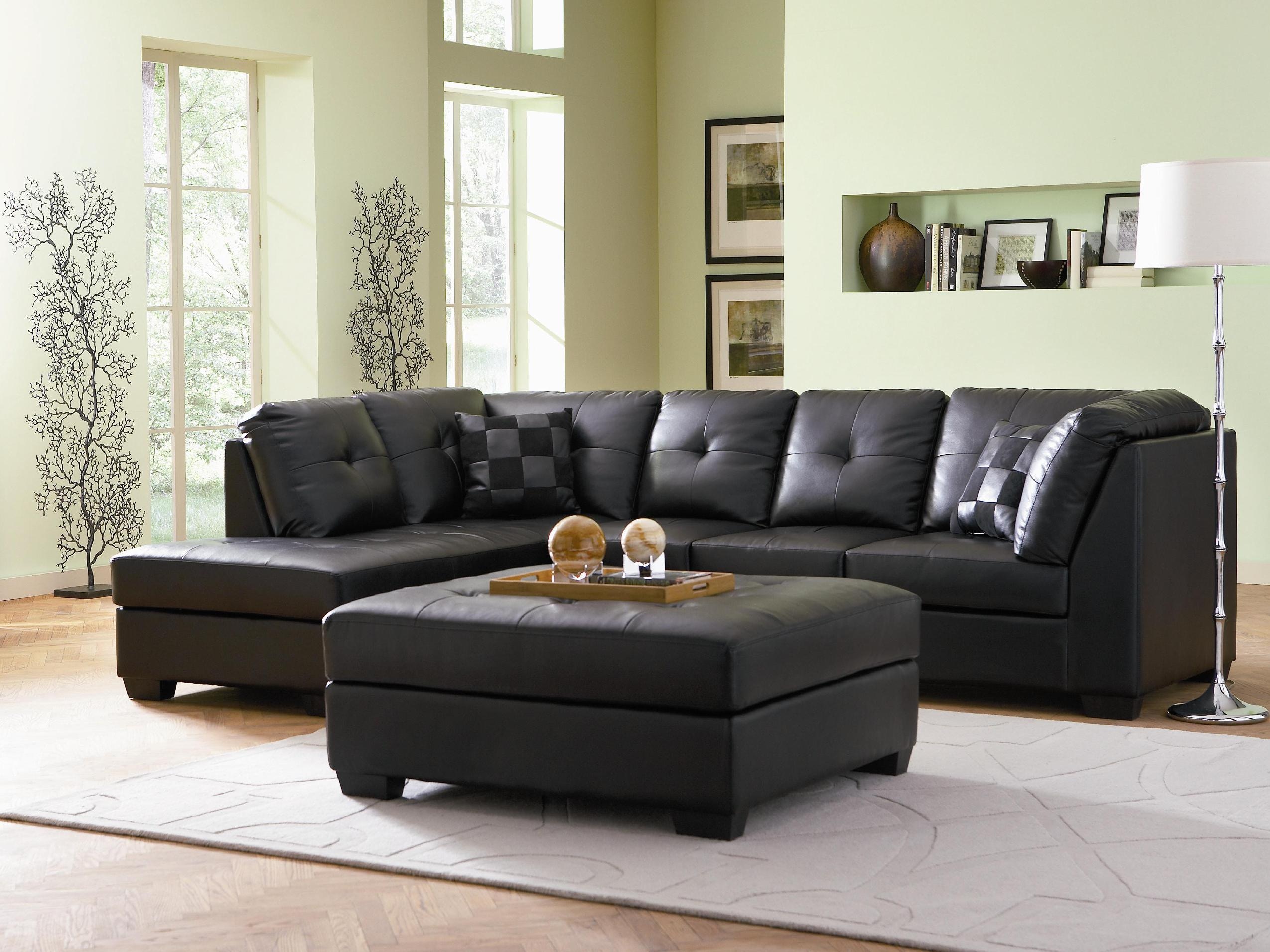 Coaster leather deals sectional