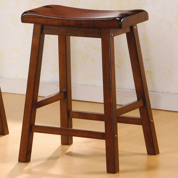 Coaster Bar and Game Room Transitional Chestnut Counterheight Stool 180069 Leon Furniture