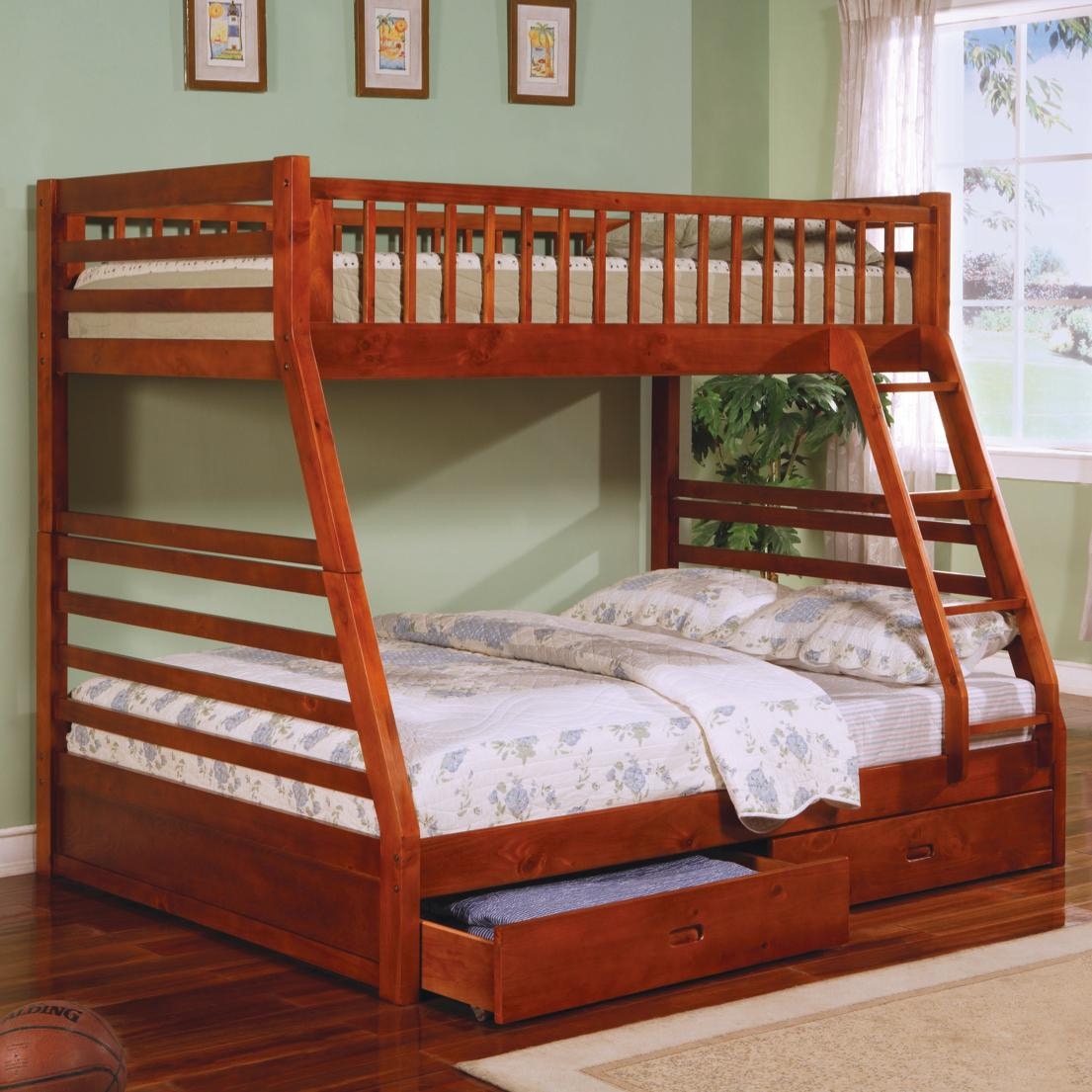 Coaster twin full on sale bunk bed