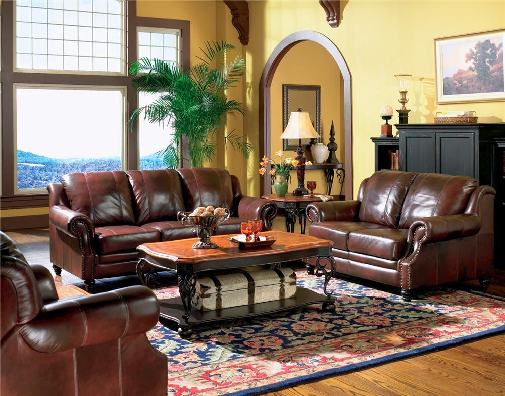 Coaster deals leather sectional