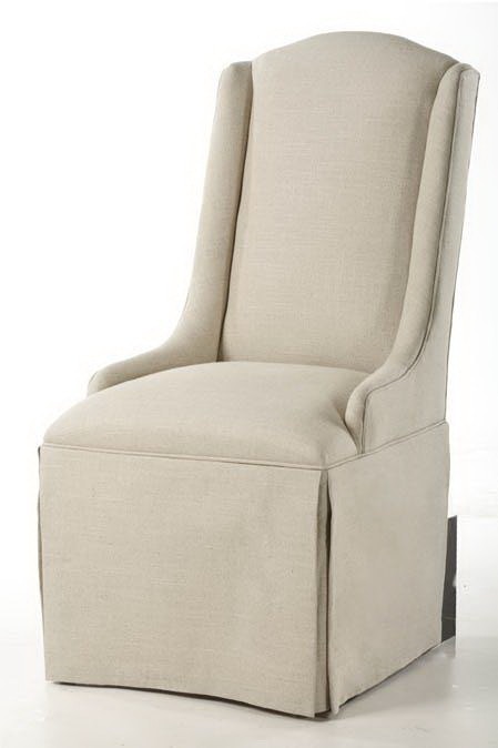 Skirted arm 2025 dining chair